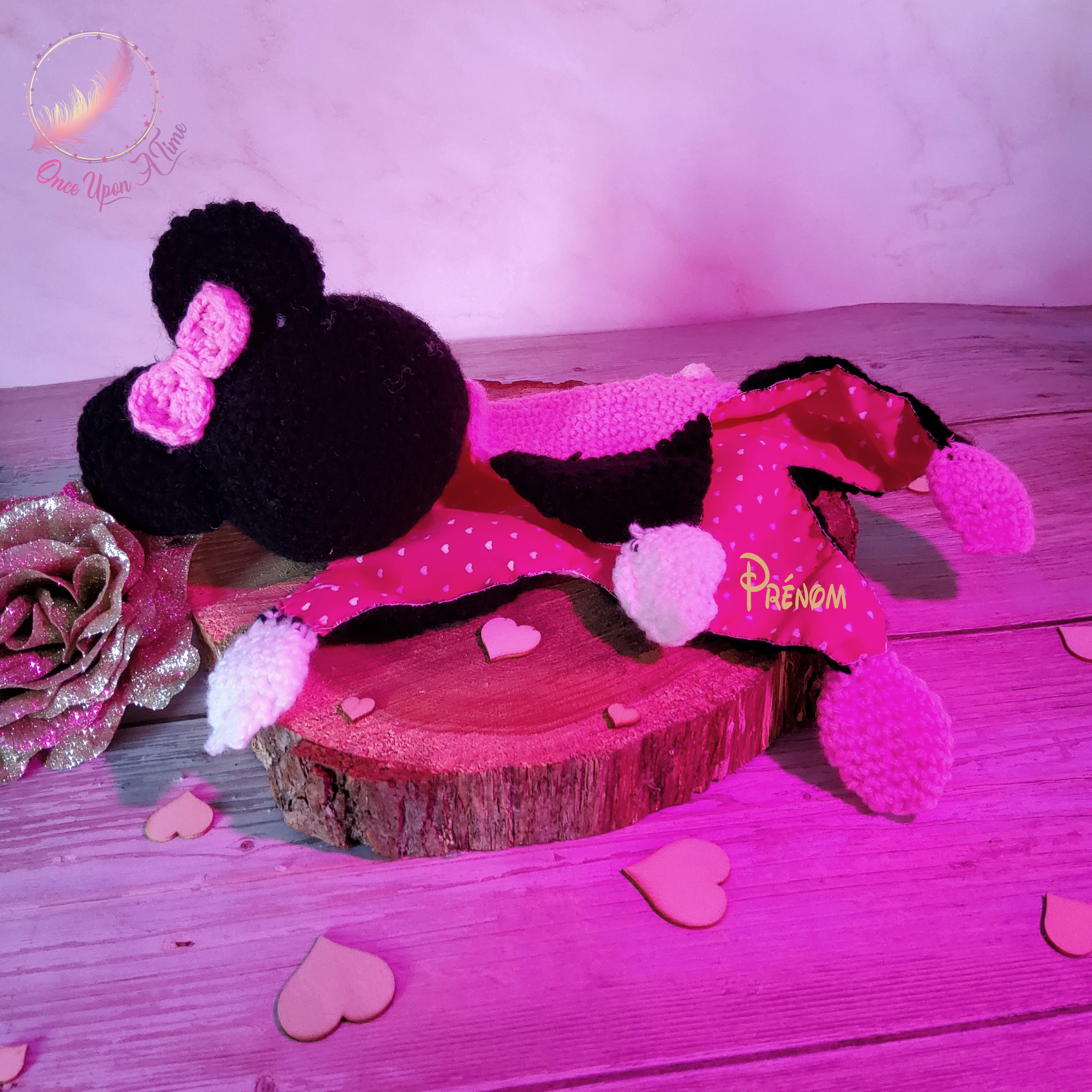 🍼 Doudou - Minnie OU Mickey - Personnalisé 👶
