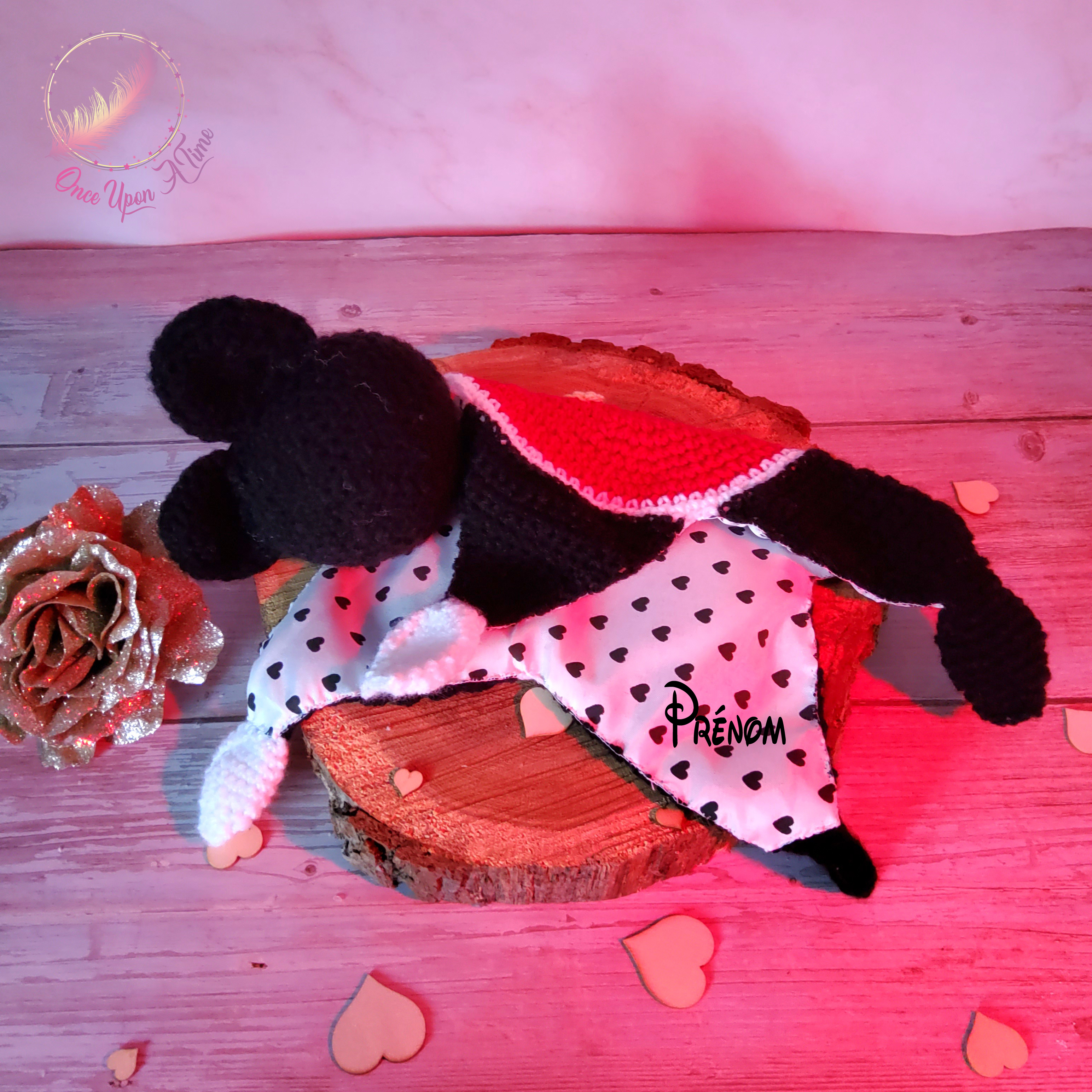 🍼 Doudou - Minnie OU Mickey - Personnalisé 👶