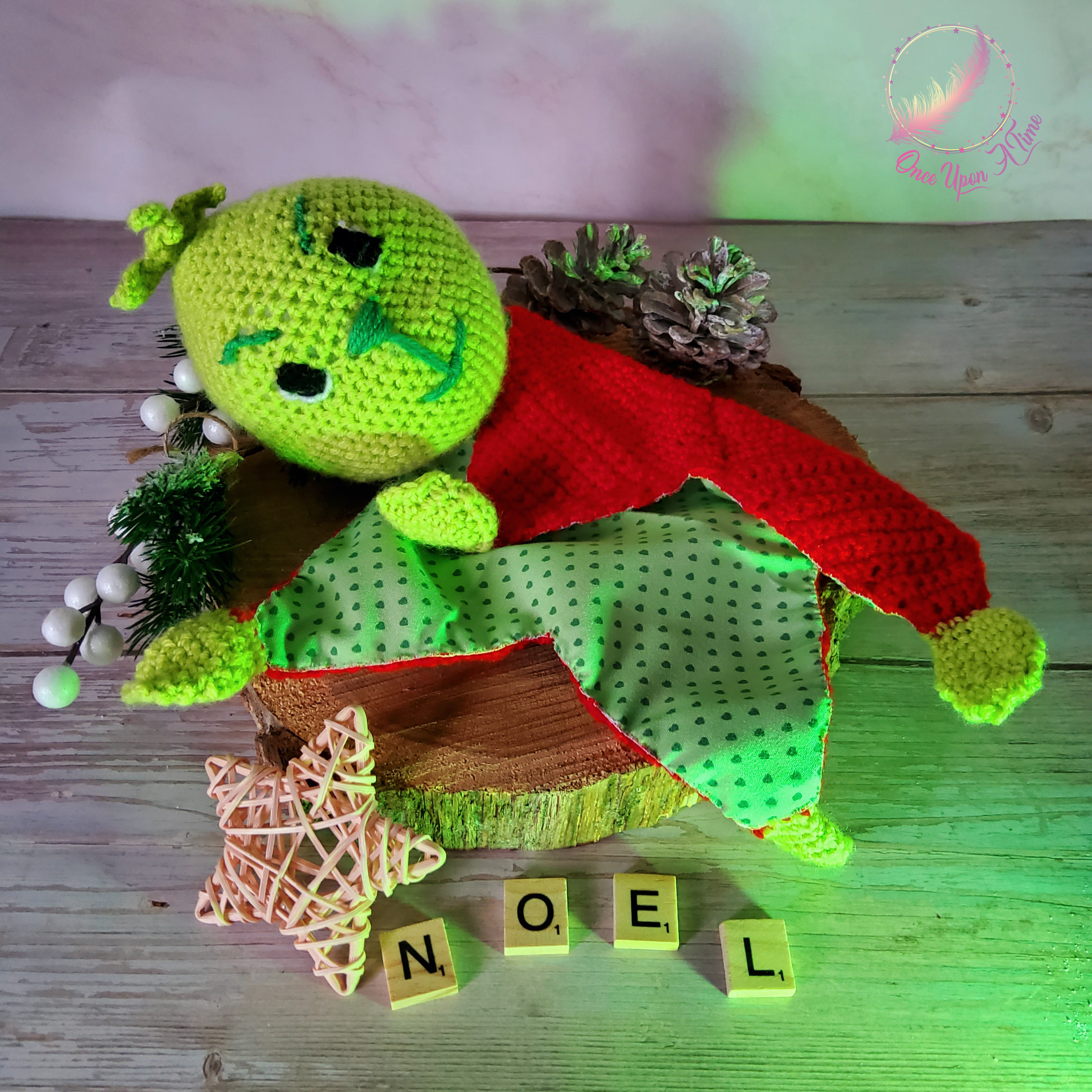 🍼 Doudou - Grinch - Personnalisé 👶