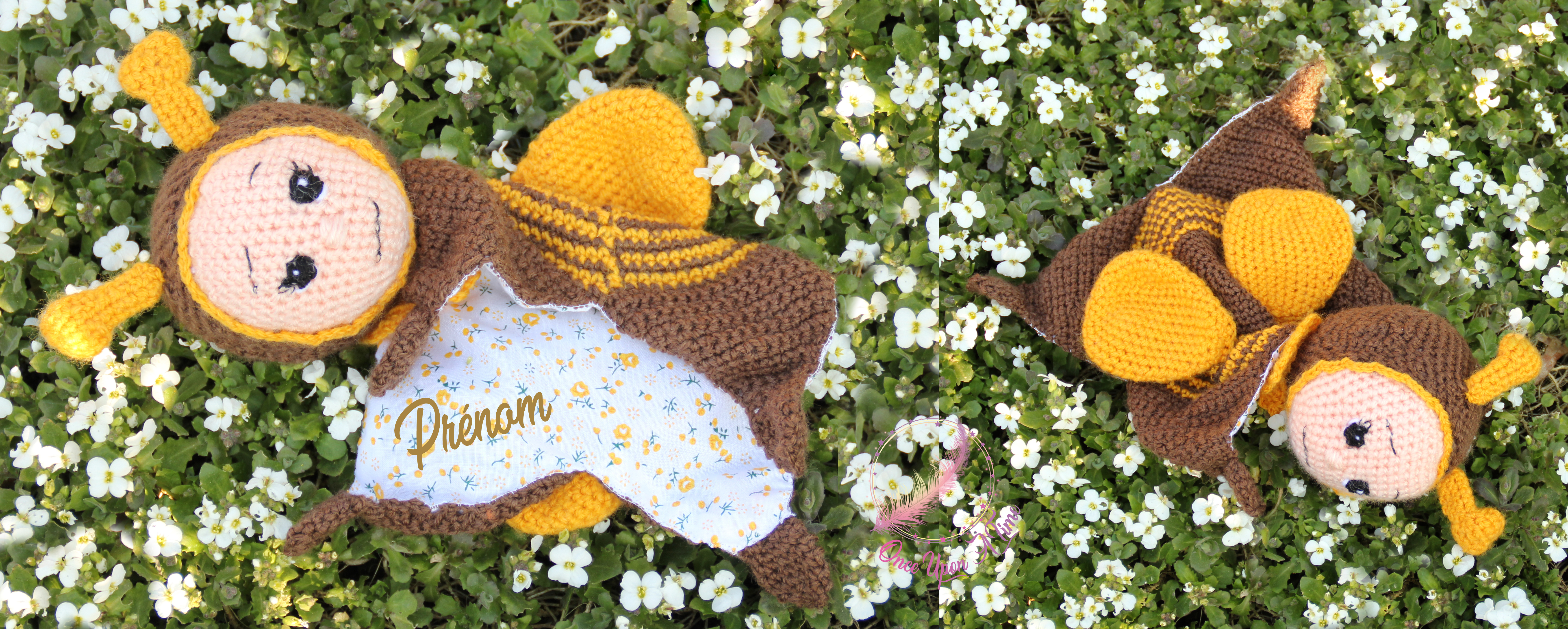 🍼 Doudou - Abeille - Personnalisé 👶
