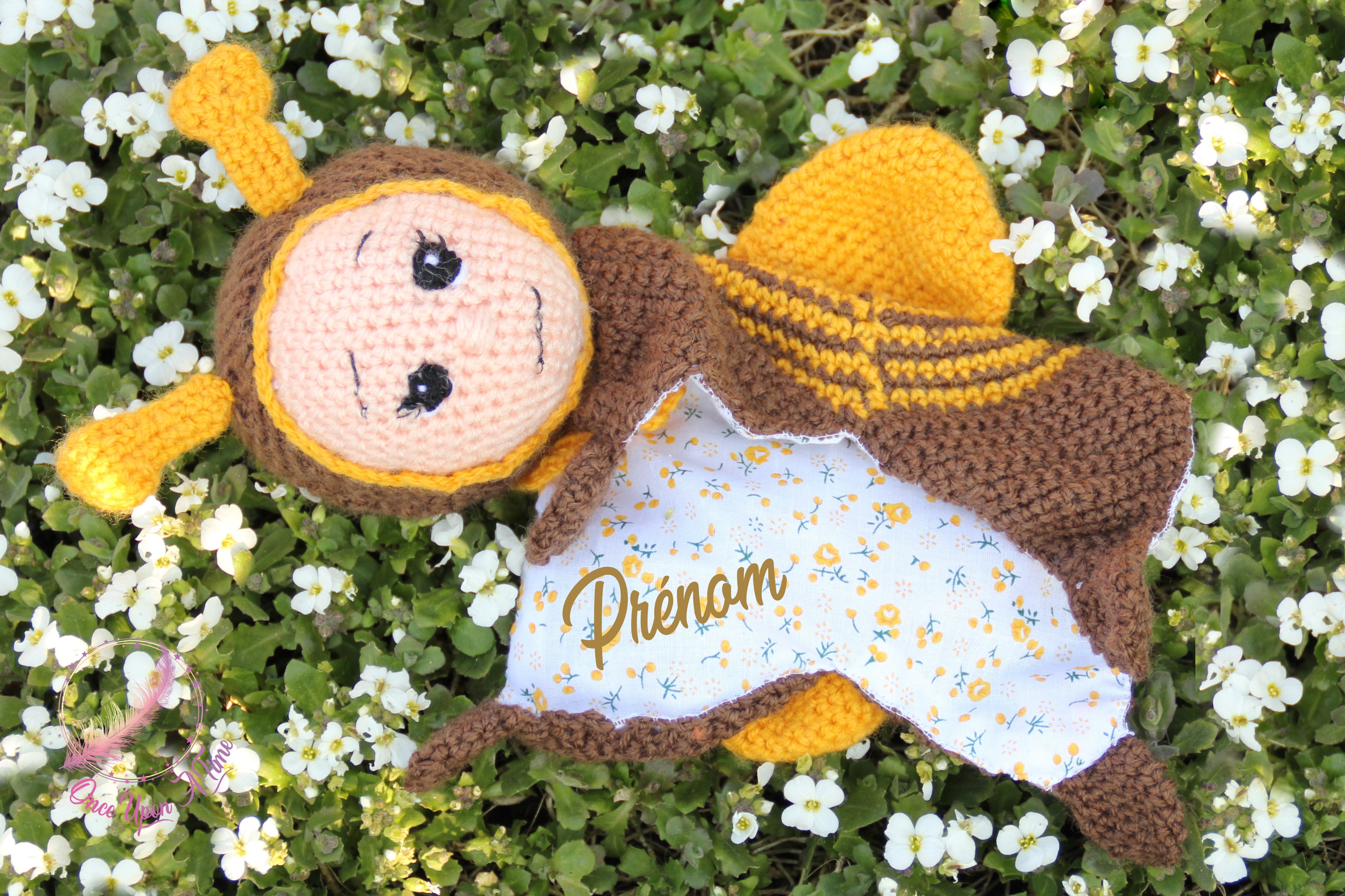 🍼 Doudou - Abeille - Personnalisé 👶