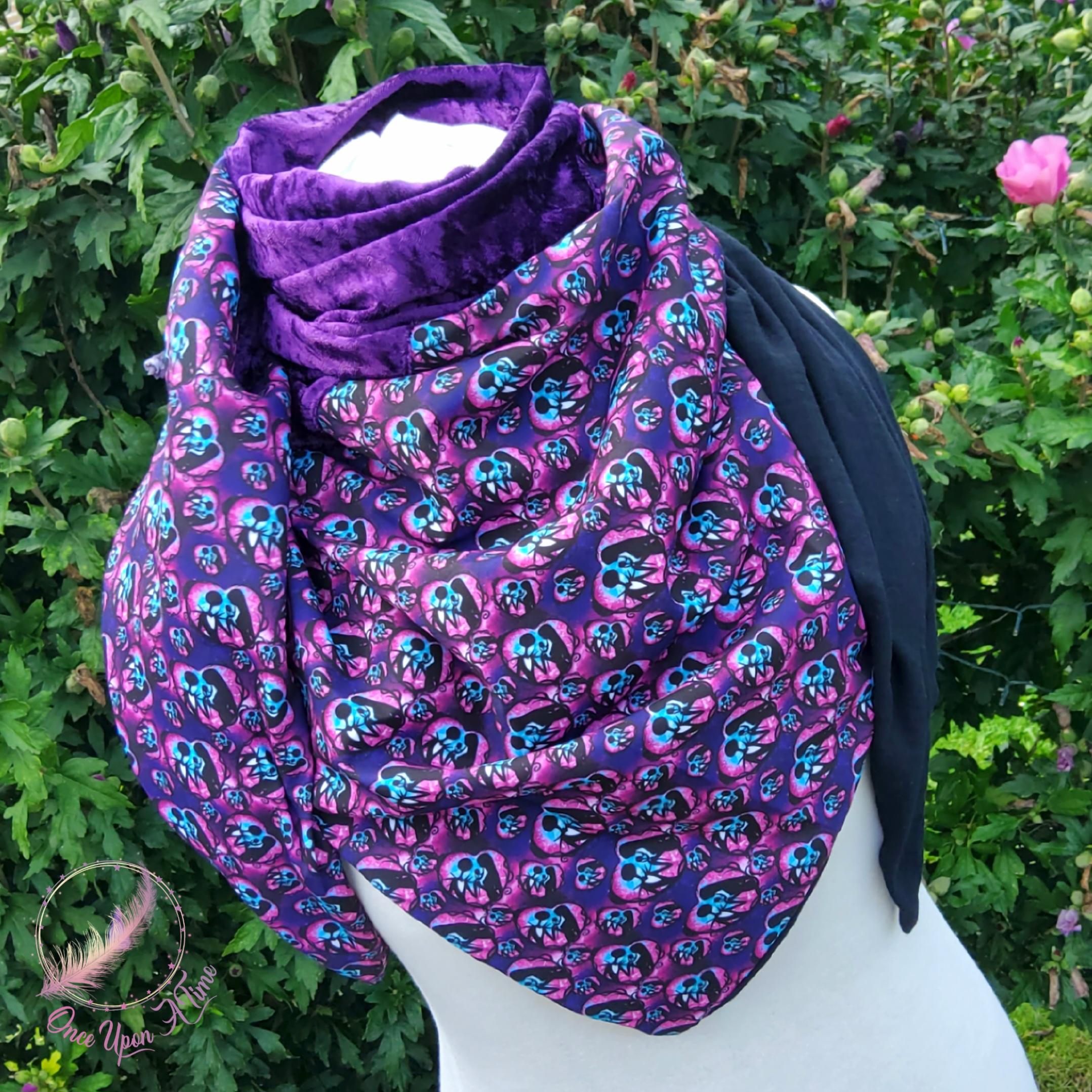 ❄️🍂 Foulard / Chèche femme et adolescent - Monsieur Jack et Sally 🍂❄️