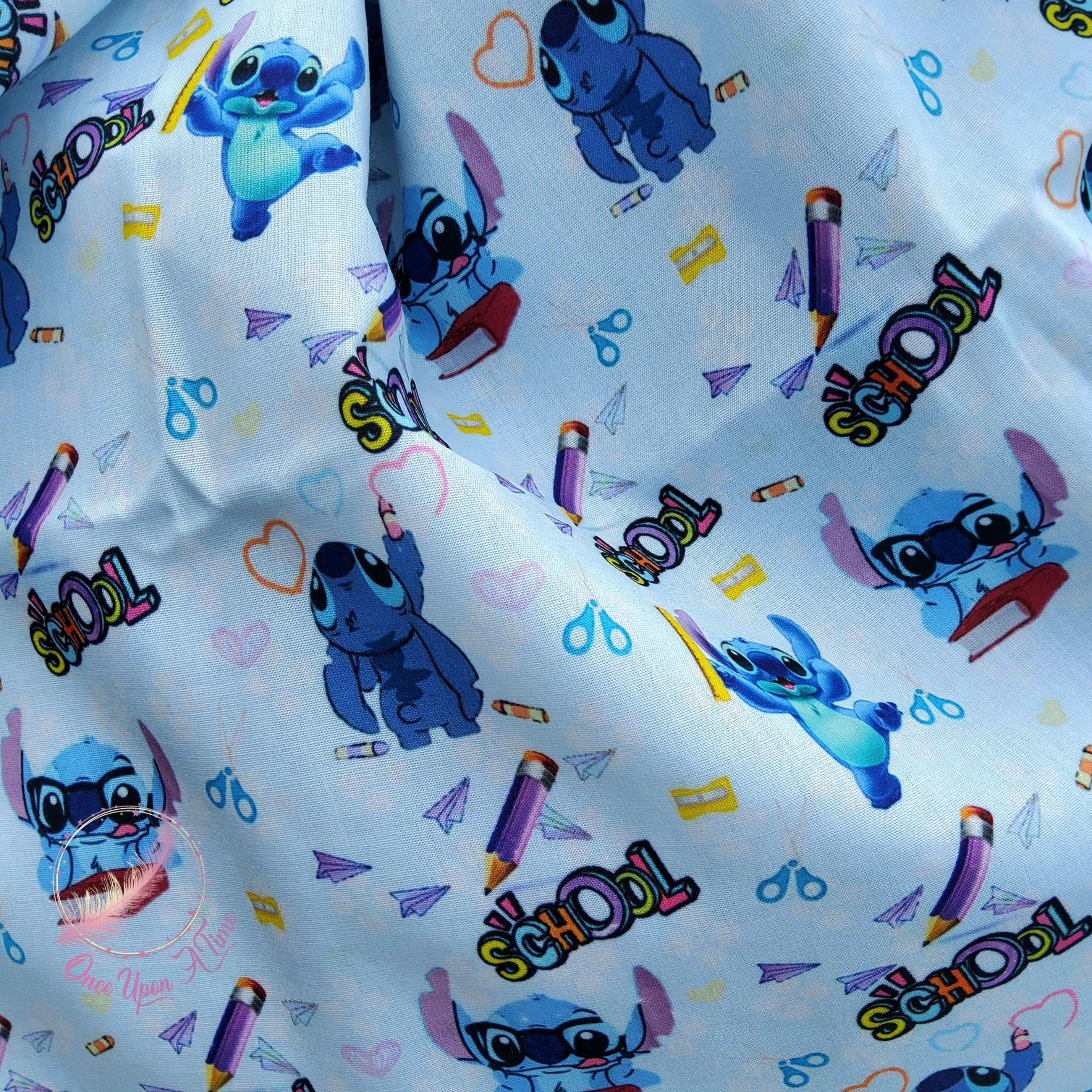 ❄️🍂 Foulard / Chèche femme et adolescent - Stitch - School 🍂❄️