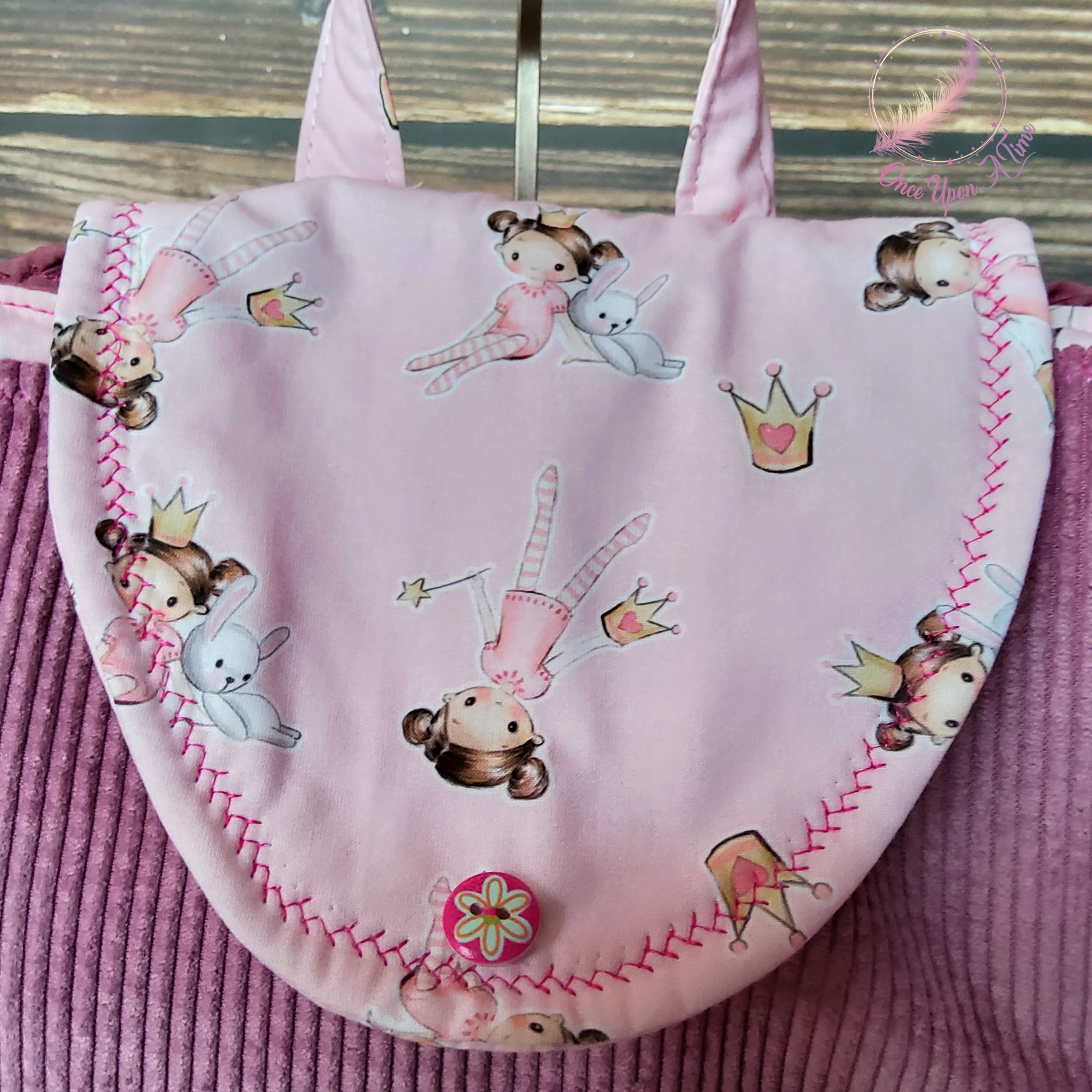 🧵🪡 Petit sac à dos maternelle ou collation - Petite fille 🪡🧵
