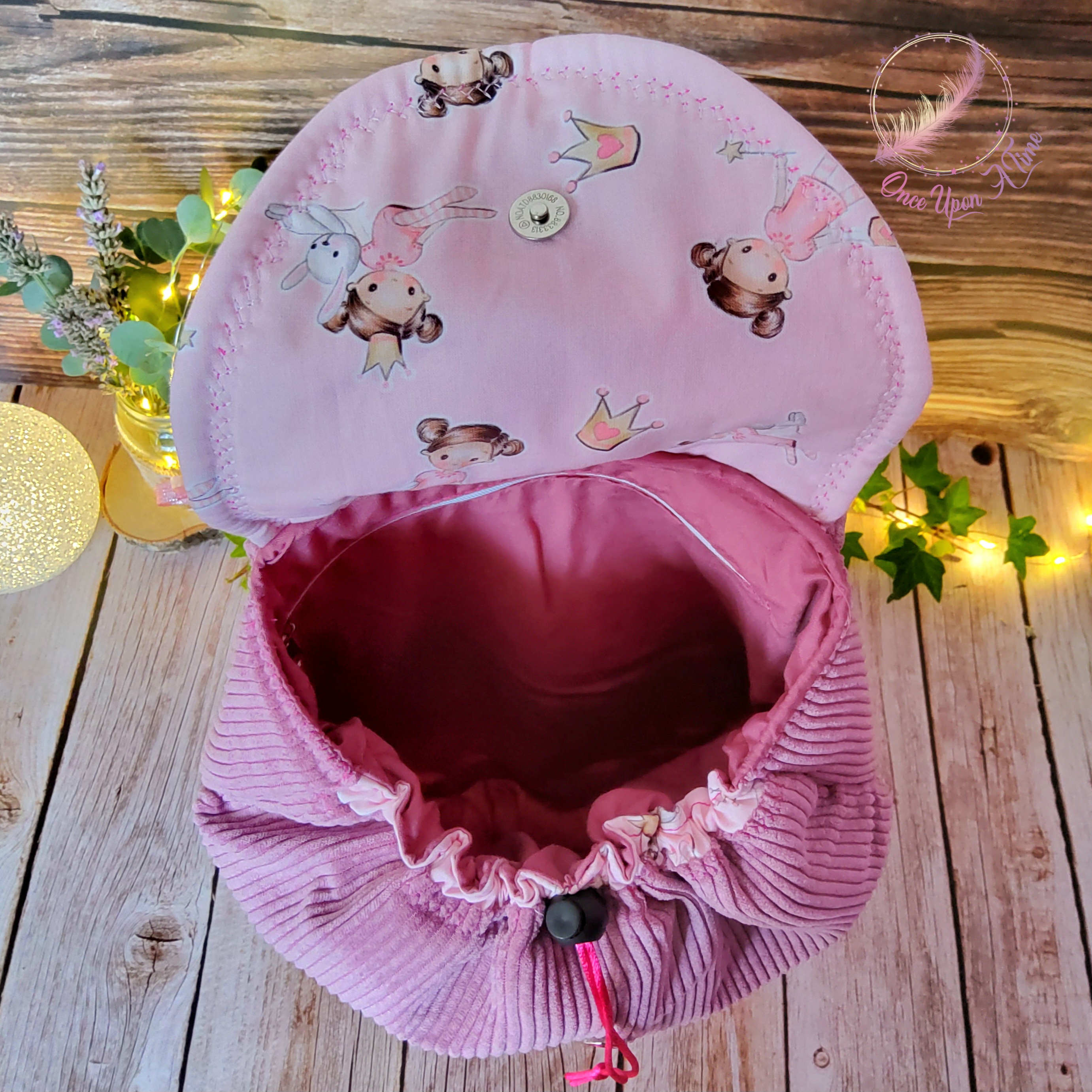 🧵🪡 Petit sac à dos maternelle ou collation - Petite fille 🪡🧵