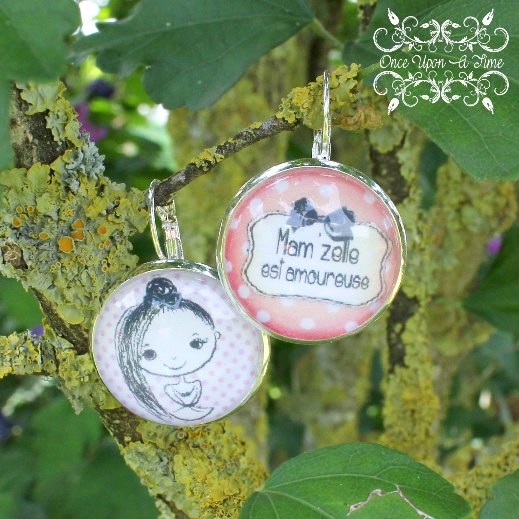 ✨ Boucles d'oreilles fantaisie - Mam'zelle est amoureuse ✨