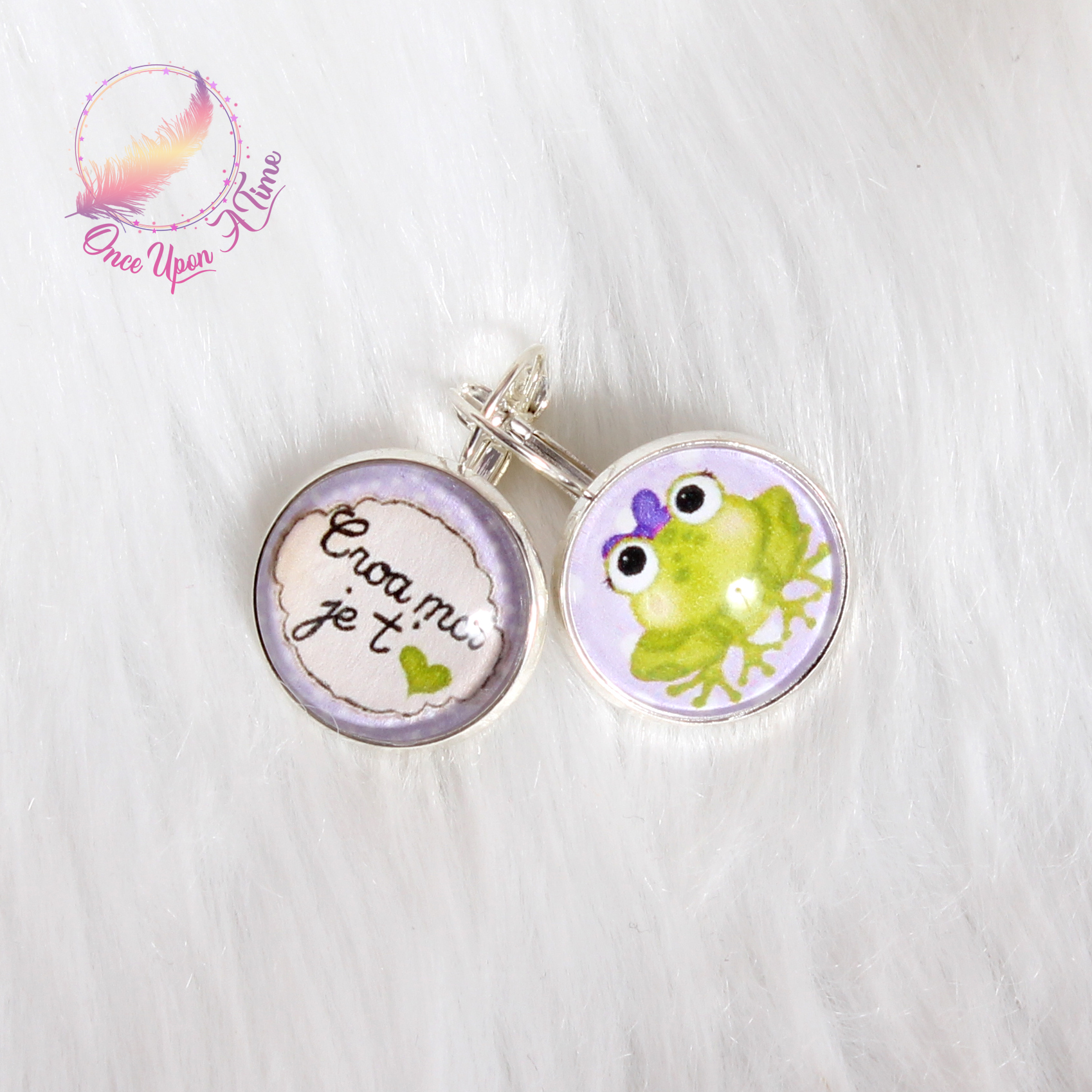 ✨ Boucles d'oreilles fantaisie - Croa moi, je t'aime ✨