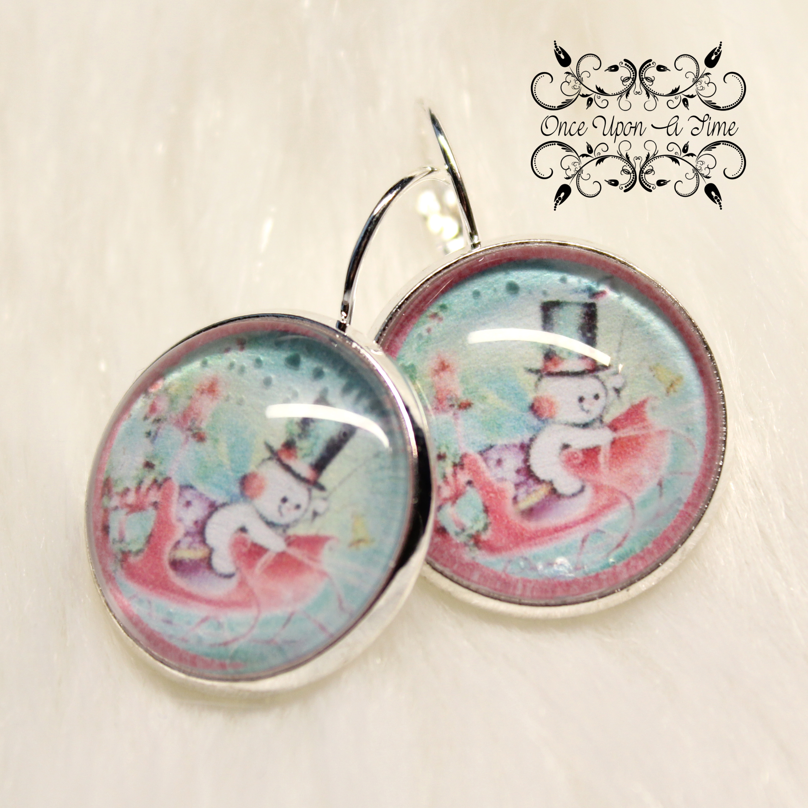 ✨ Boucles d'oreilles fantaisie - Noël, hiver ✨