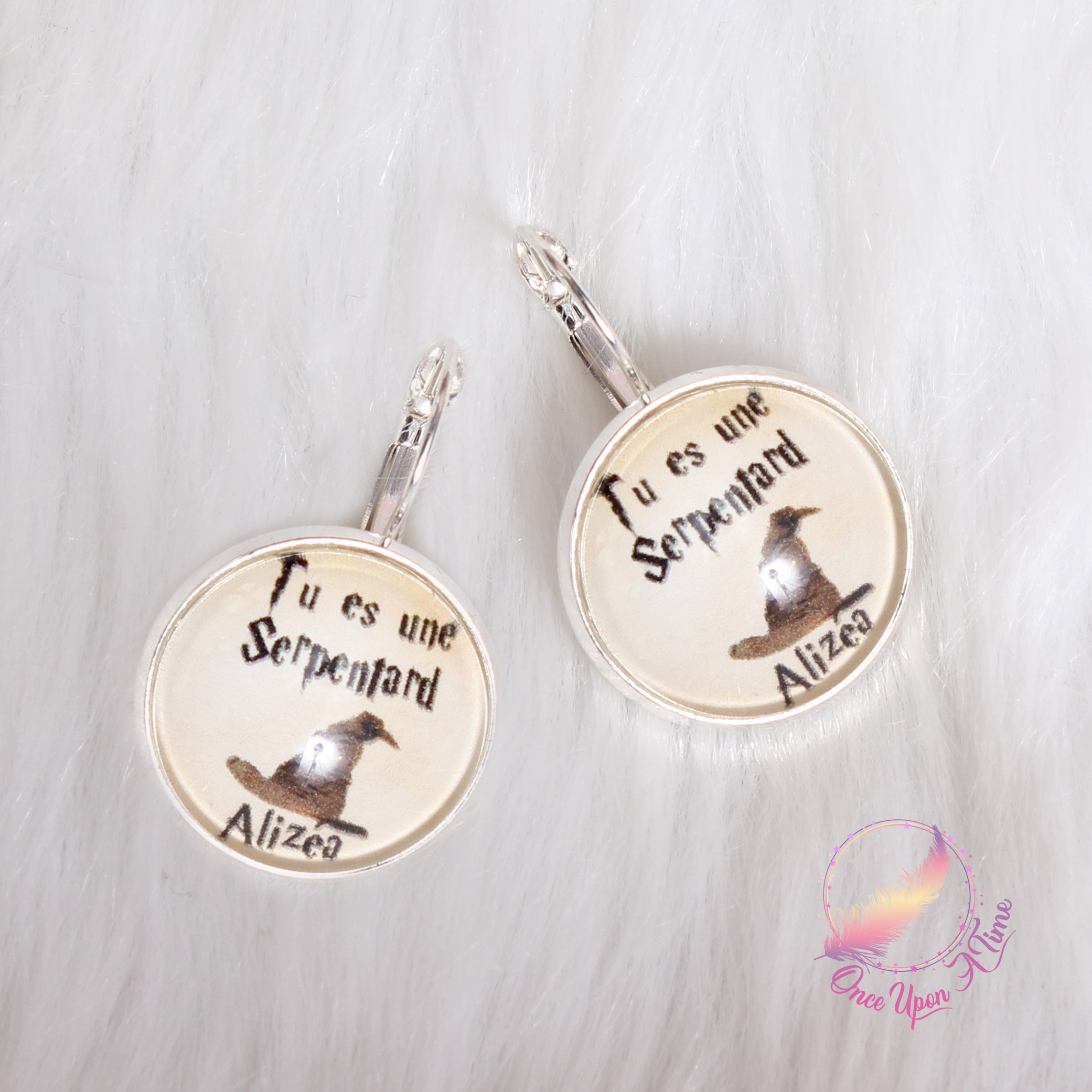 ✨ Boucles d'oreilles fantaisie - Harry Potter - Plusieurs messages ✨