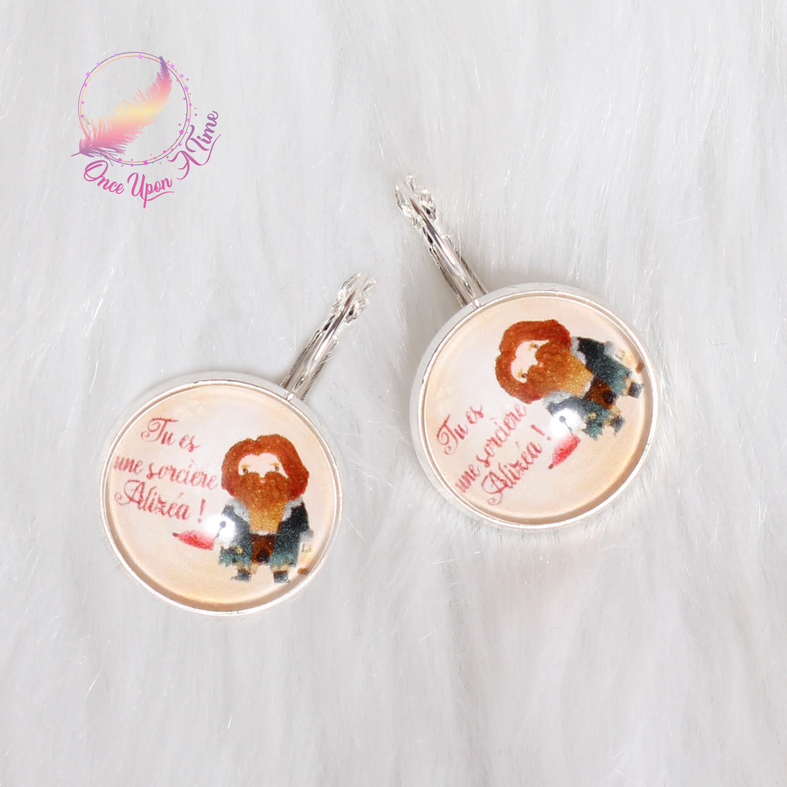 ✨ Boucles d'oreilles fantaisie - Harry Potter - Plusieurs messages ✨