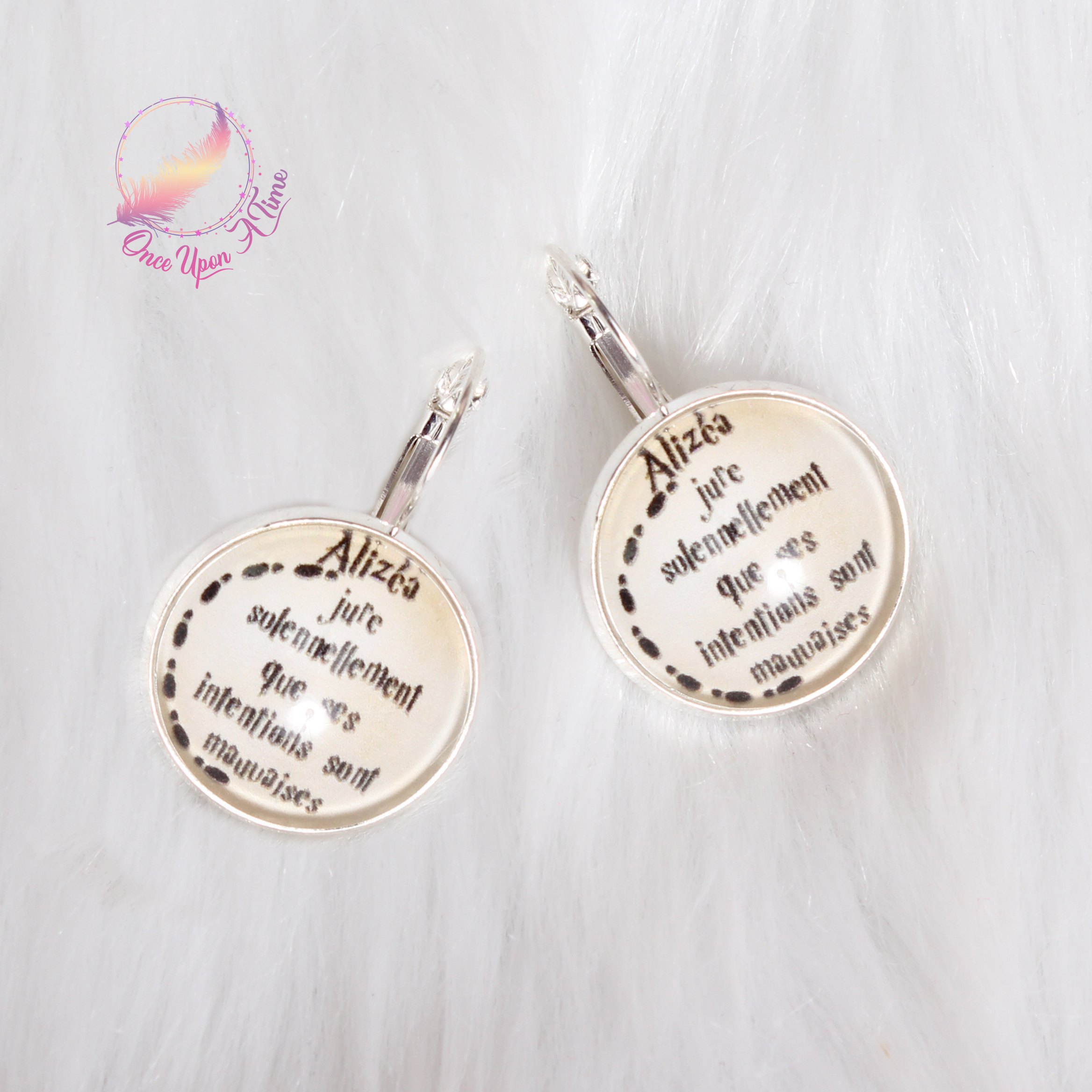 ✨ Boucles d'oreilles fantaisie - Harry Potter - Plusieurs messages ✨
