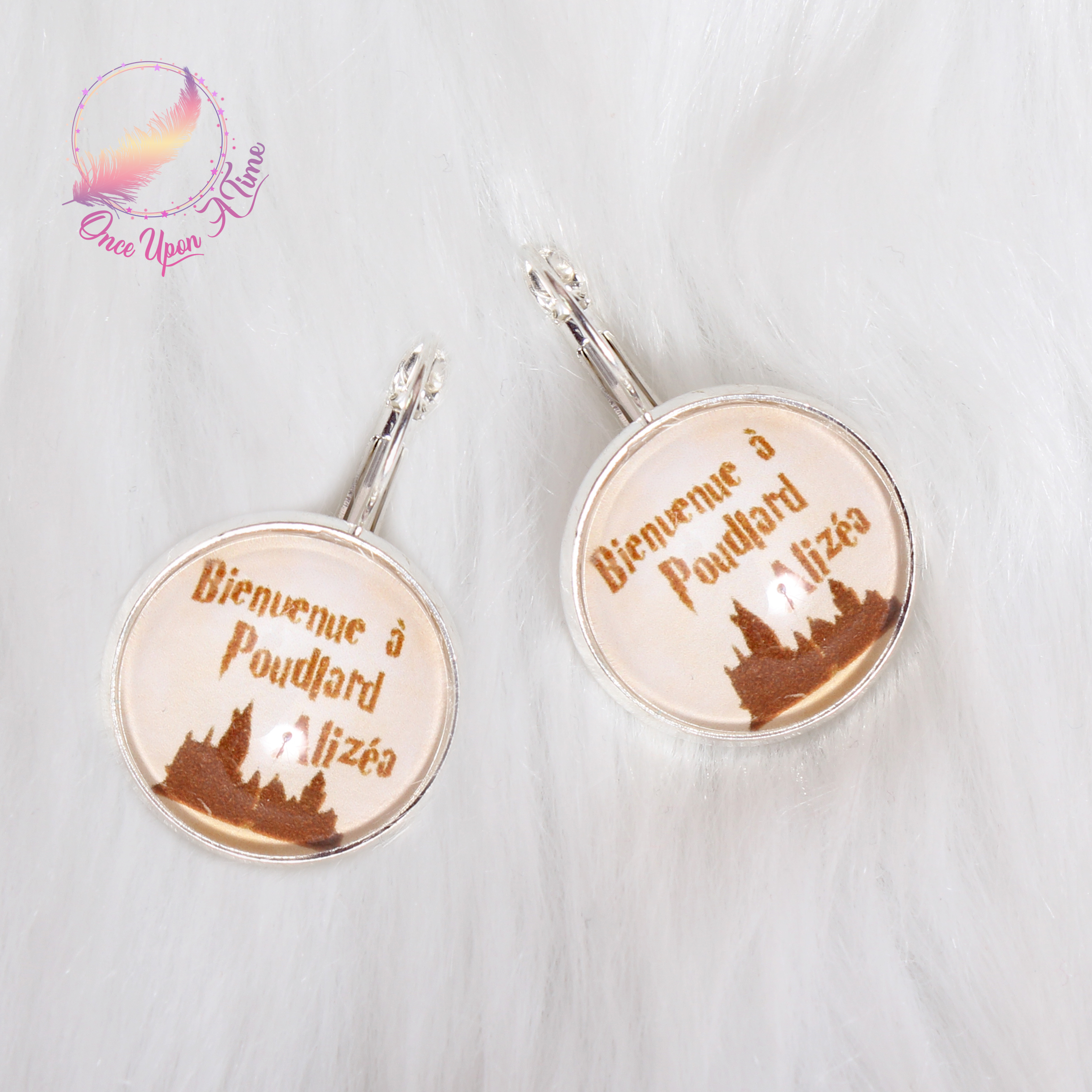 ✨ Boucles d'oreilles fantaisie - Harry Potter - Plusieurs messages ✨