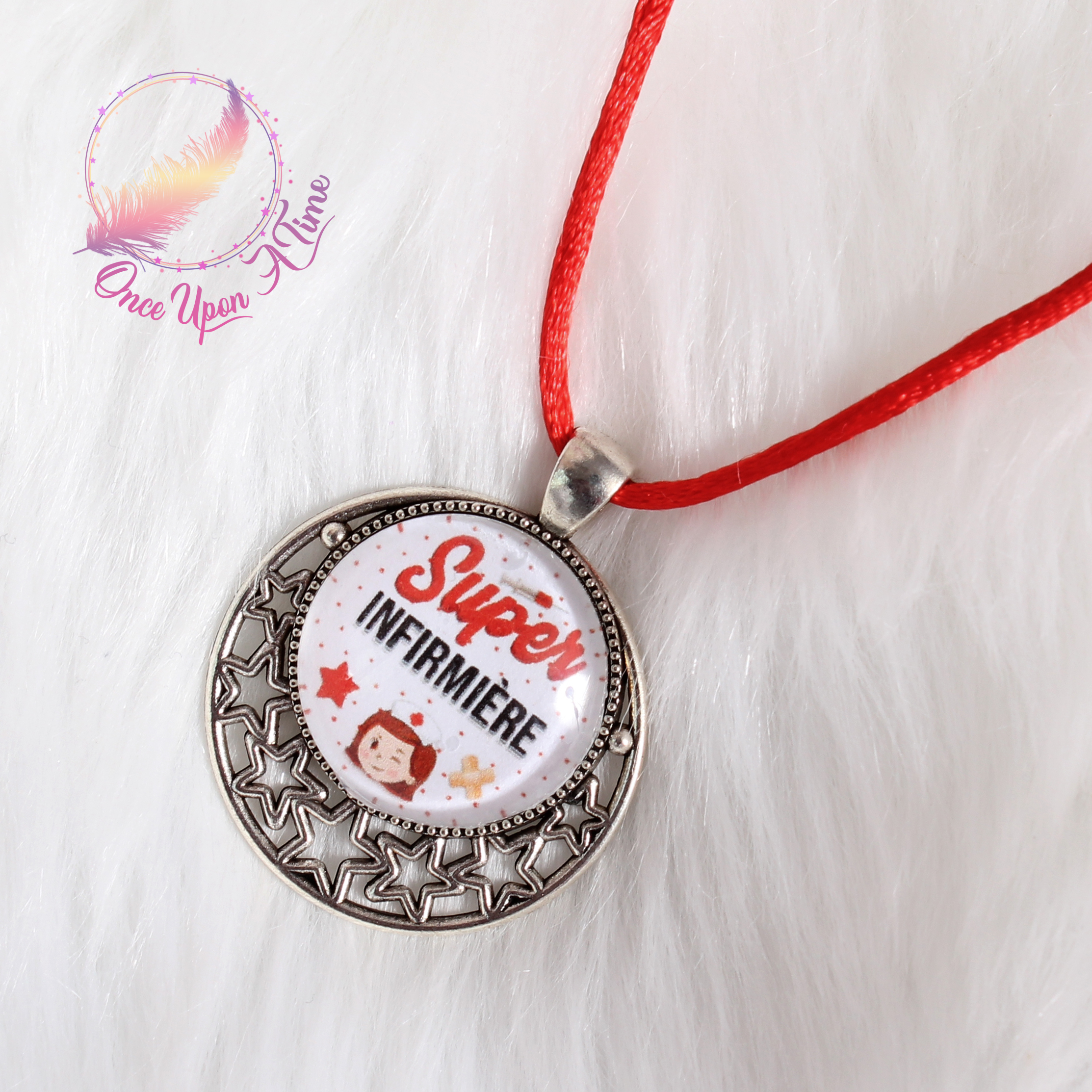 ✨ Collier fantaisie - Super infirmière - Plusieurs modèles ✨