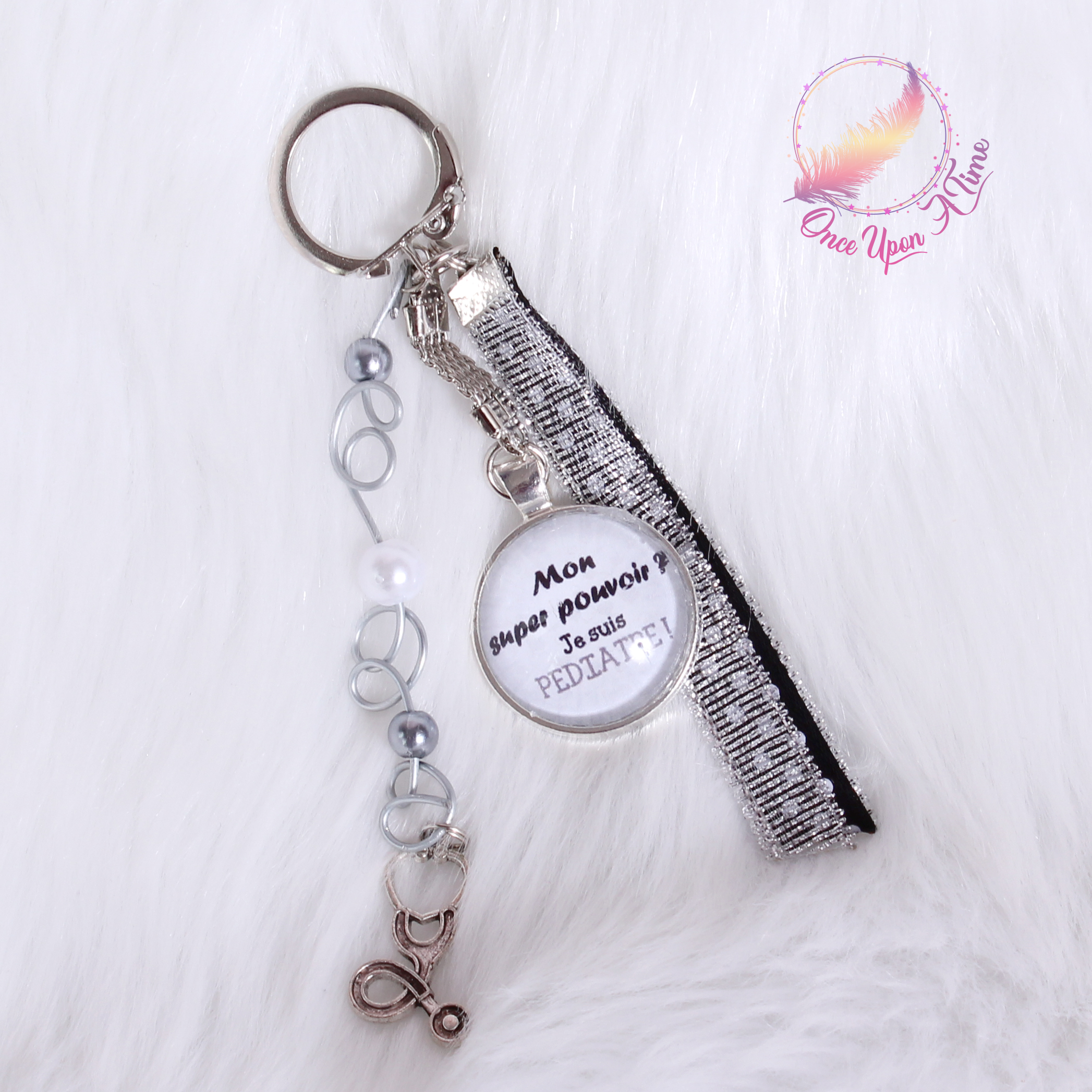 💕 Porte-clés - Mon super pouvoir ? Je suis pédiatre 🔑