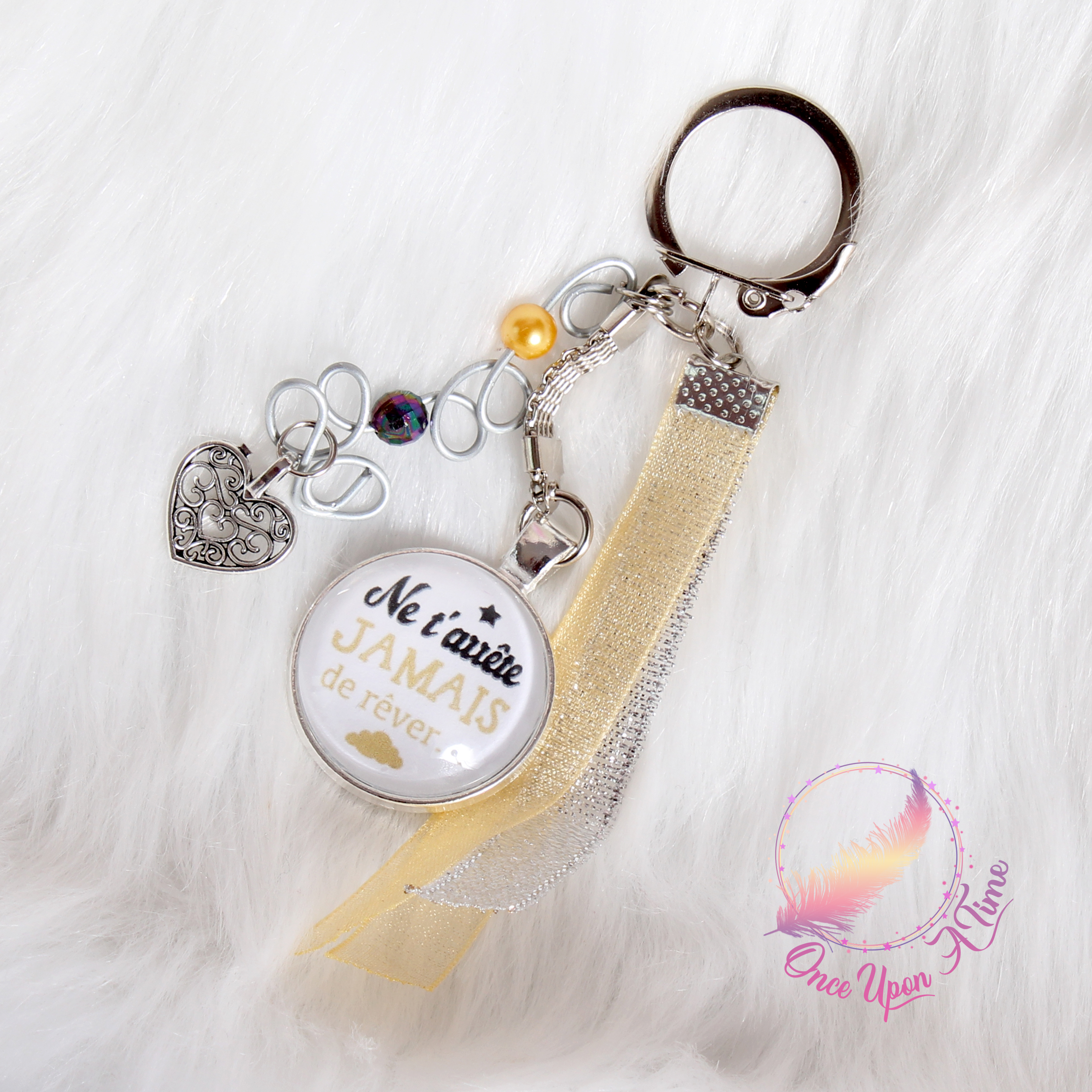 💕 Porte-clés - Ne t'arrête jamais de rêver🔑