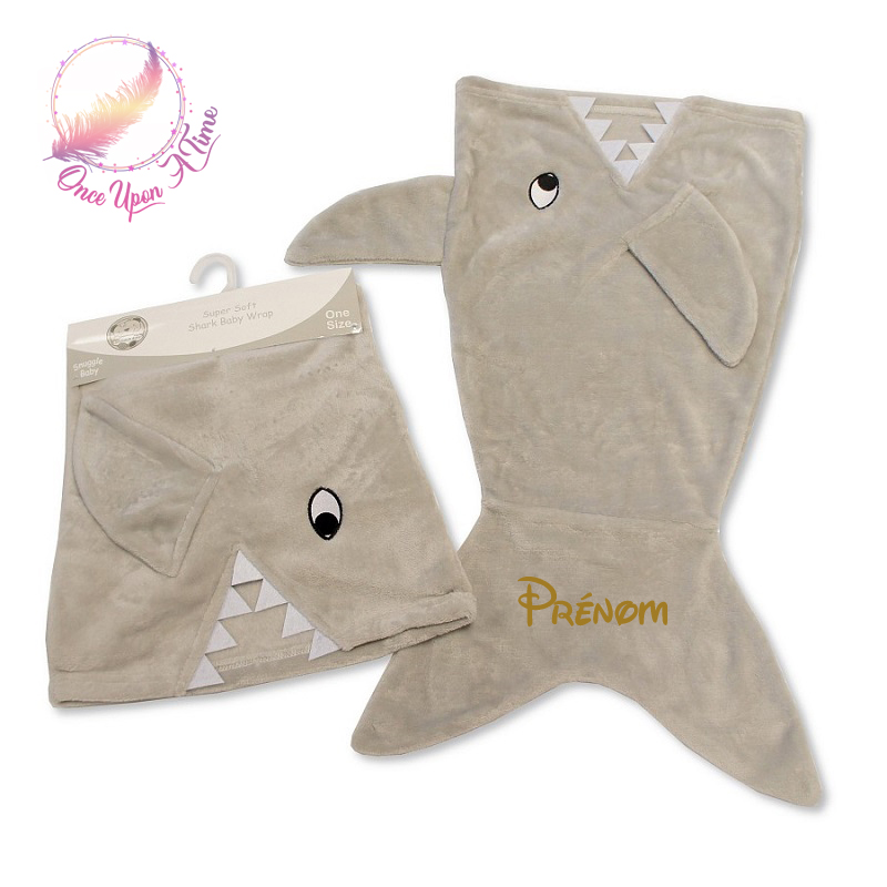 đŒ Couverture - Queue de requin - PersonnalisĂ©e đ¶