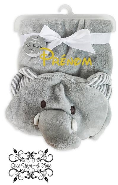 🍼 Couverture - Chien ou éléphant - Personnalisée 👶