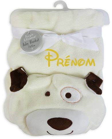 🍼 Couverture - Chien ou éléphant - Personnalisée 👶