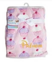 🍼 Couverture - Cupcake - Personnalisée 👶