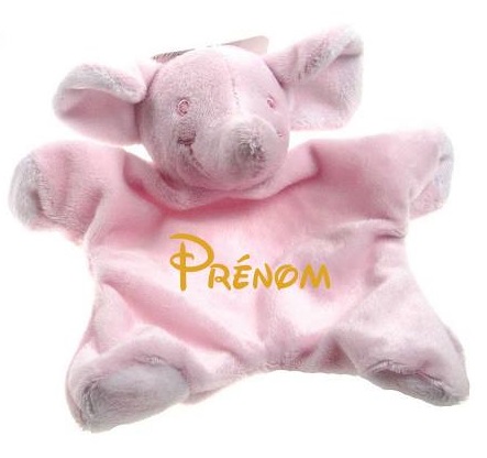 🍼 Doudou - Eléphant - Personnalisée 👶