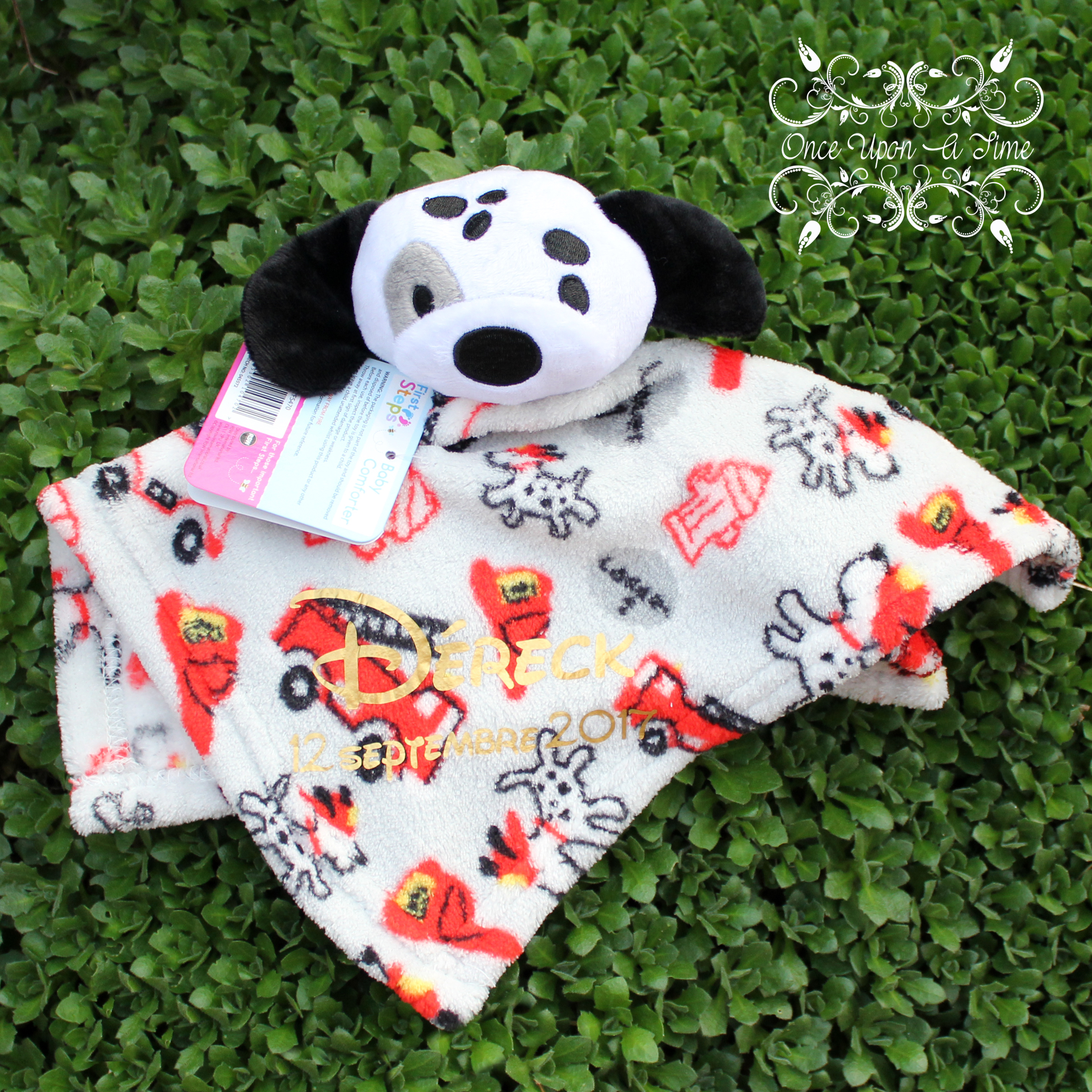 🍼 Doudou - Chien, pompier - Personnalisée 👶