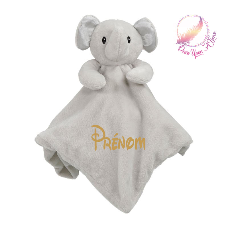 🍼 Doudou - Eléphant - Personnalisée 👶