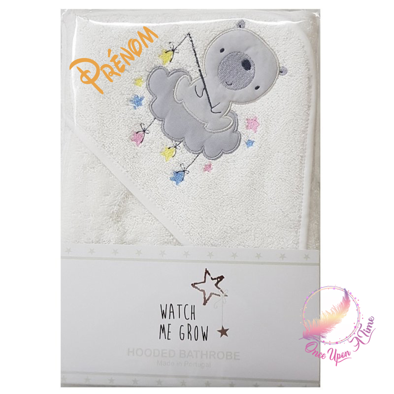🍼 Cape de bain - Ourson - Personnalisée 🛁