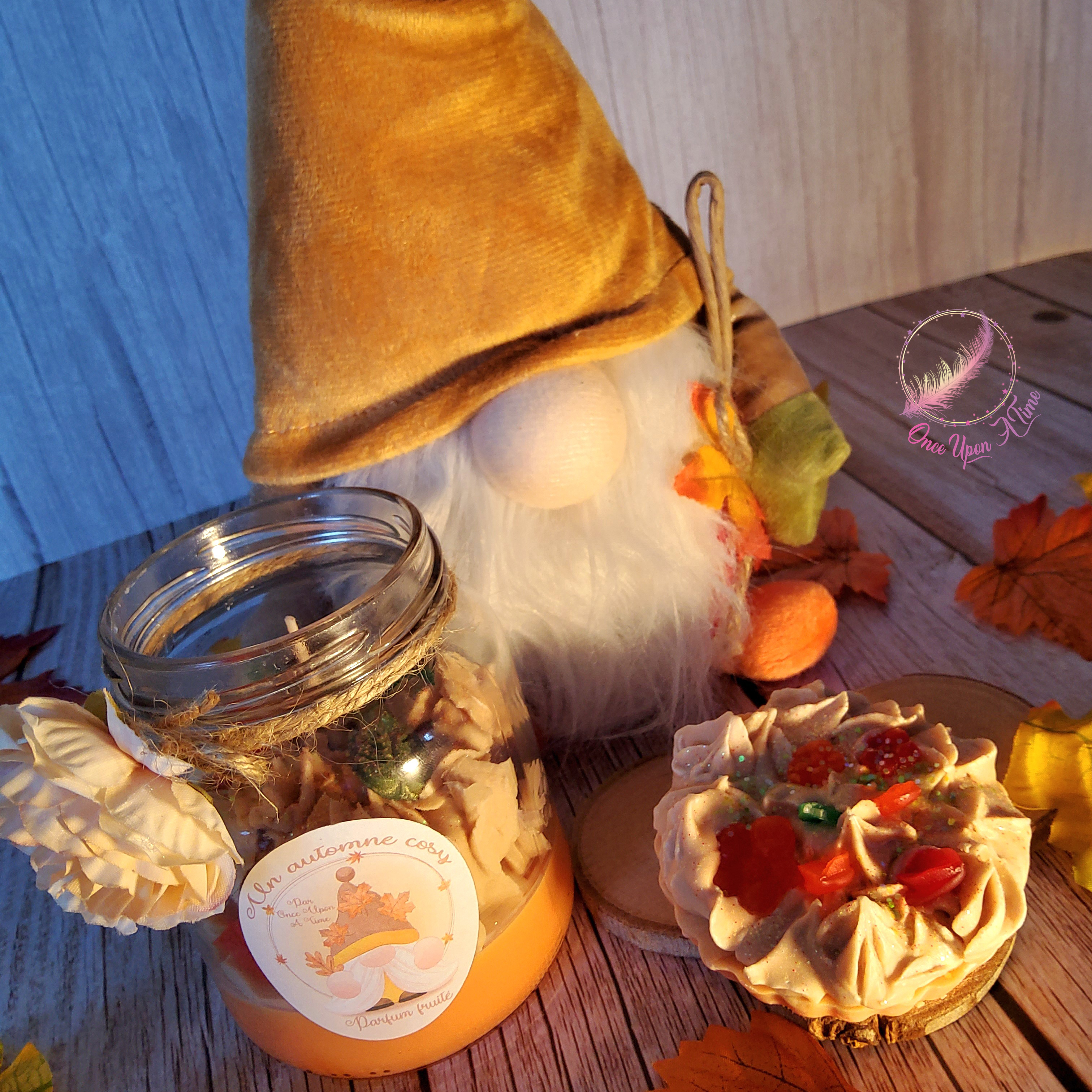 ⭐🏠 Bougie ou fondant tartelette - Un automne cosy - Parfum surprise d'automne 🏠⭐