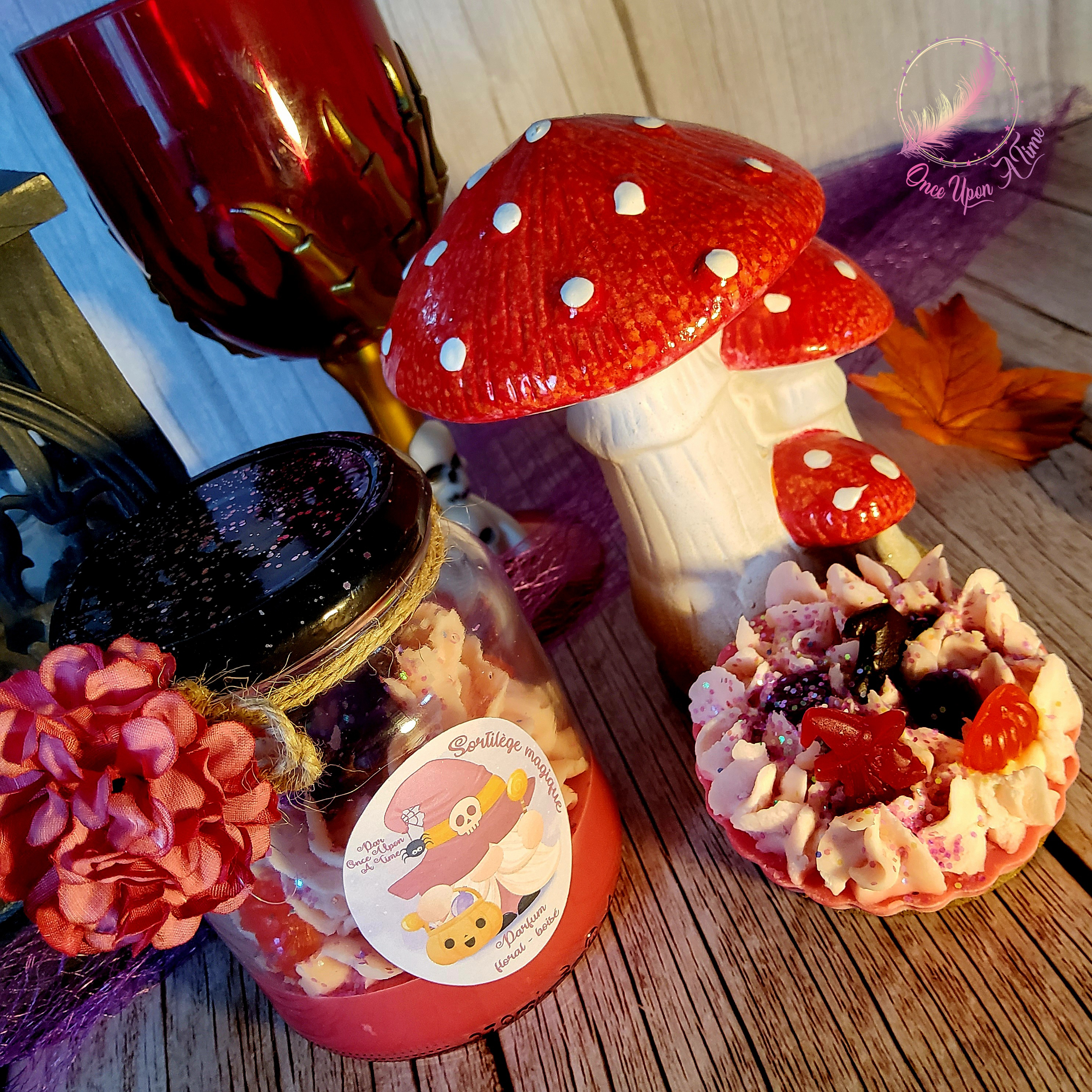 ⭐🏠 Bougie ou fondant tartelette - Sortilège magique - Parfum surprise d'Halloween 🏠⭐