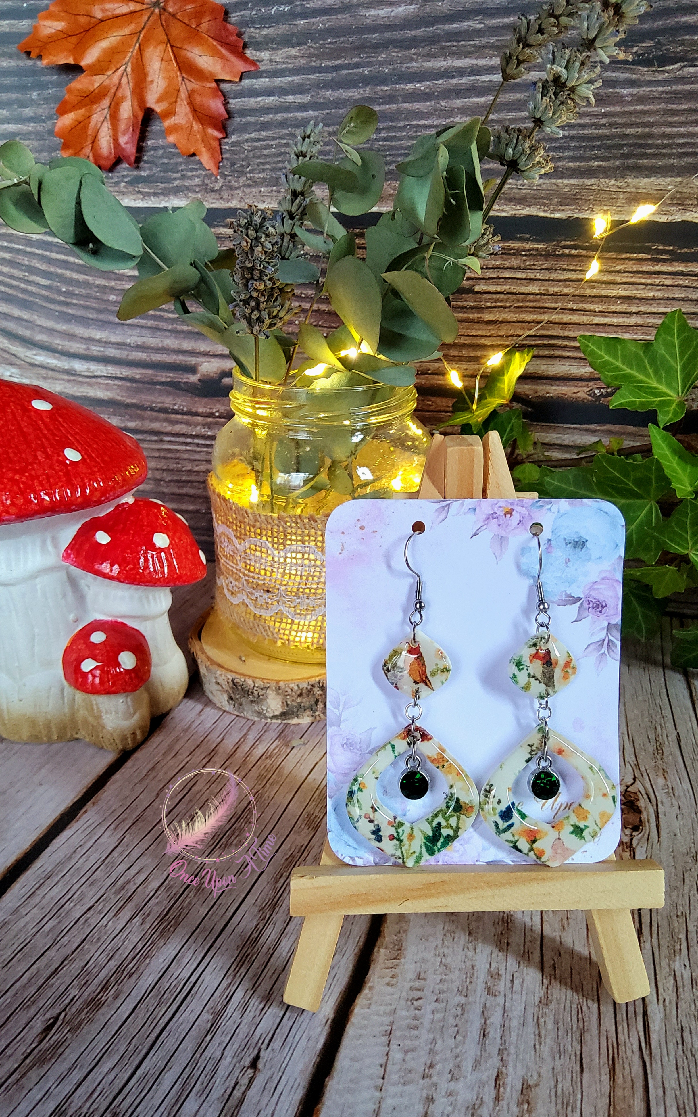 🍁 Boucles d'oreilles - Automne et brillants 🍂