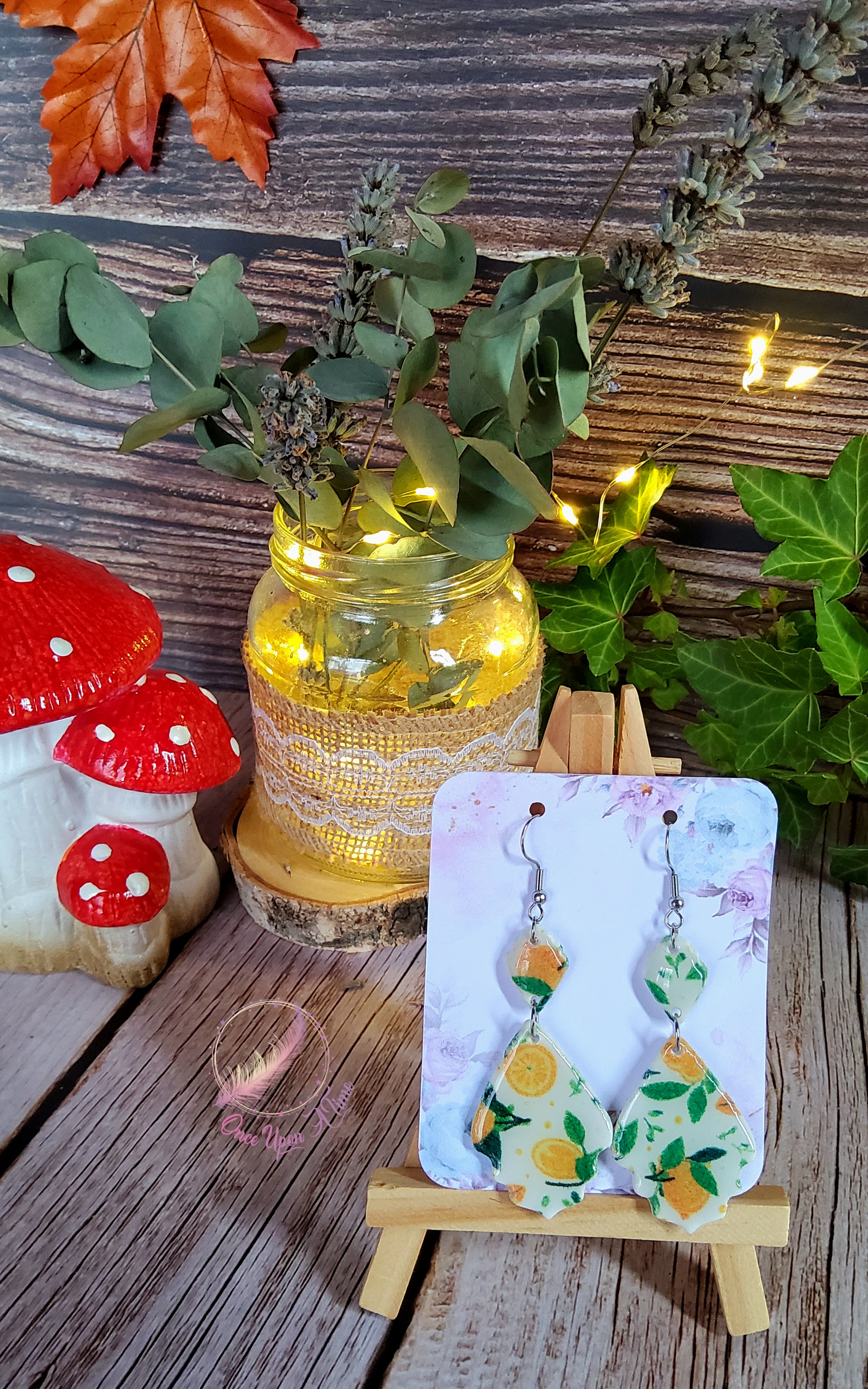 🍋‍🟩 Boucles d'oreilles - Festival de citrons 🍋