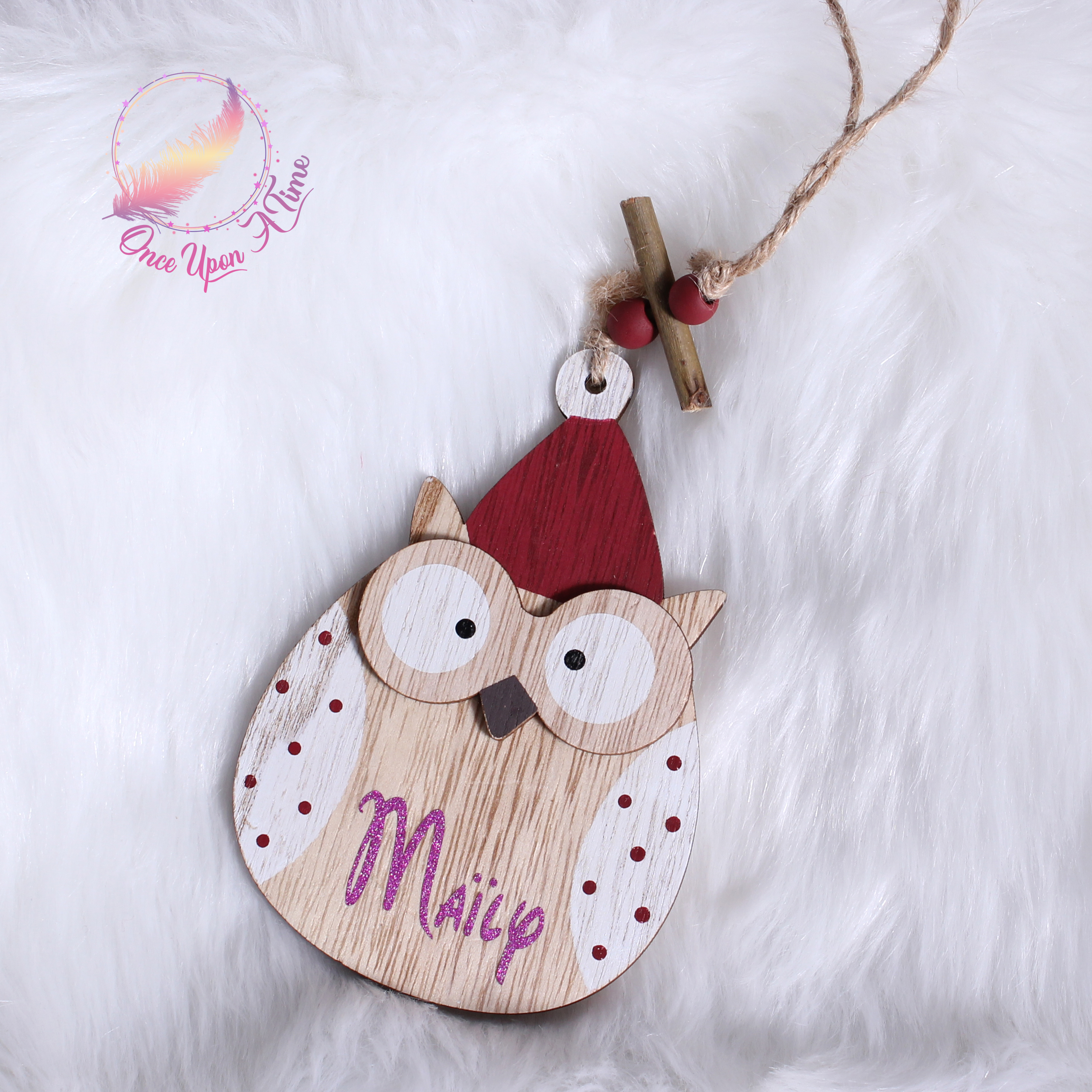 🎄🎅 Petite suspension renne ou chouette de Noël en bois 🤶🎄