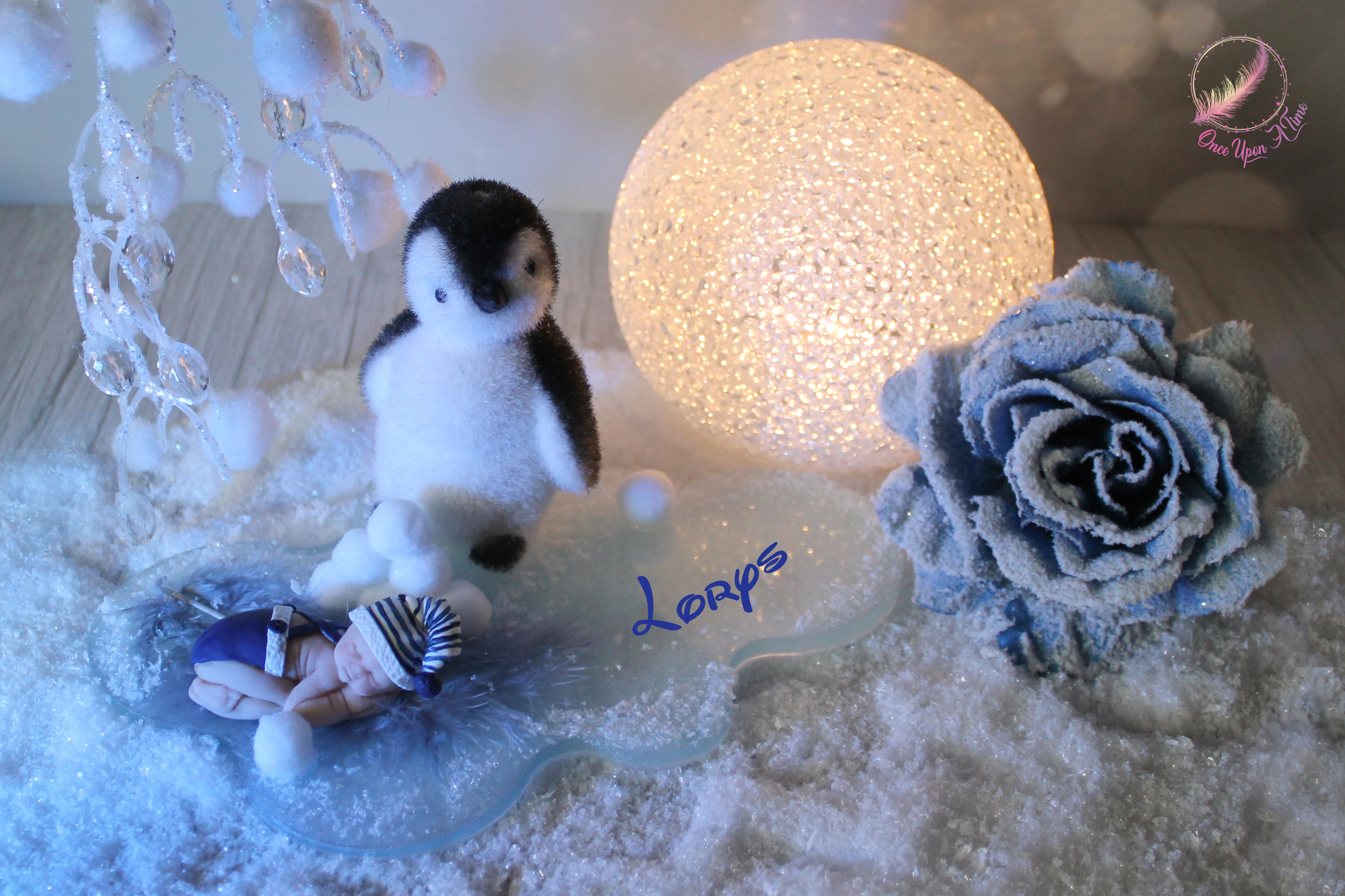 🎄🎅 Décoration à poser - Bébé et pingouin 🤶🎄
