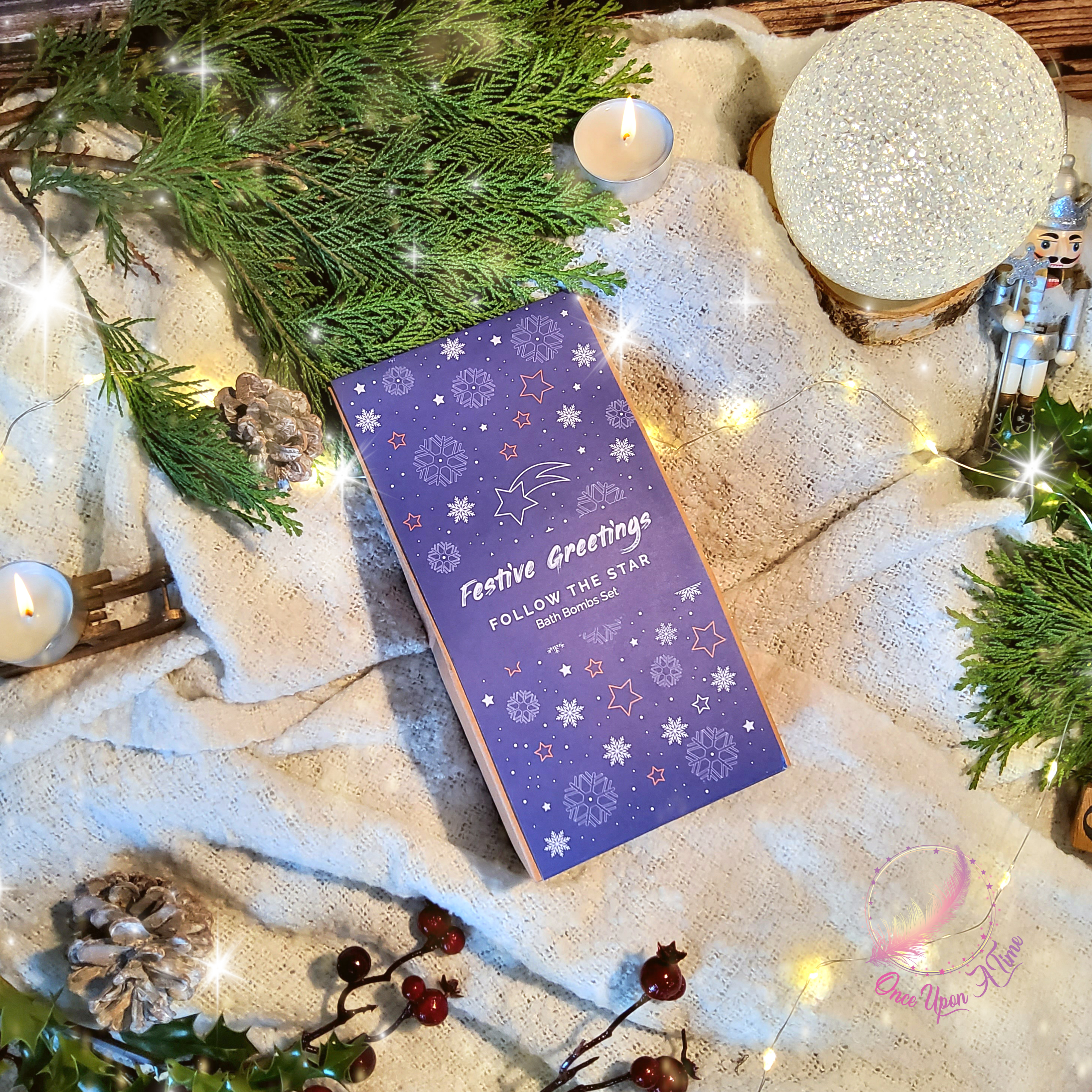 🤶🛁 Petit paquet de 4 bombes de bain de Noël - Différentes parfums 🛀🎅