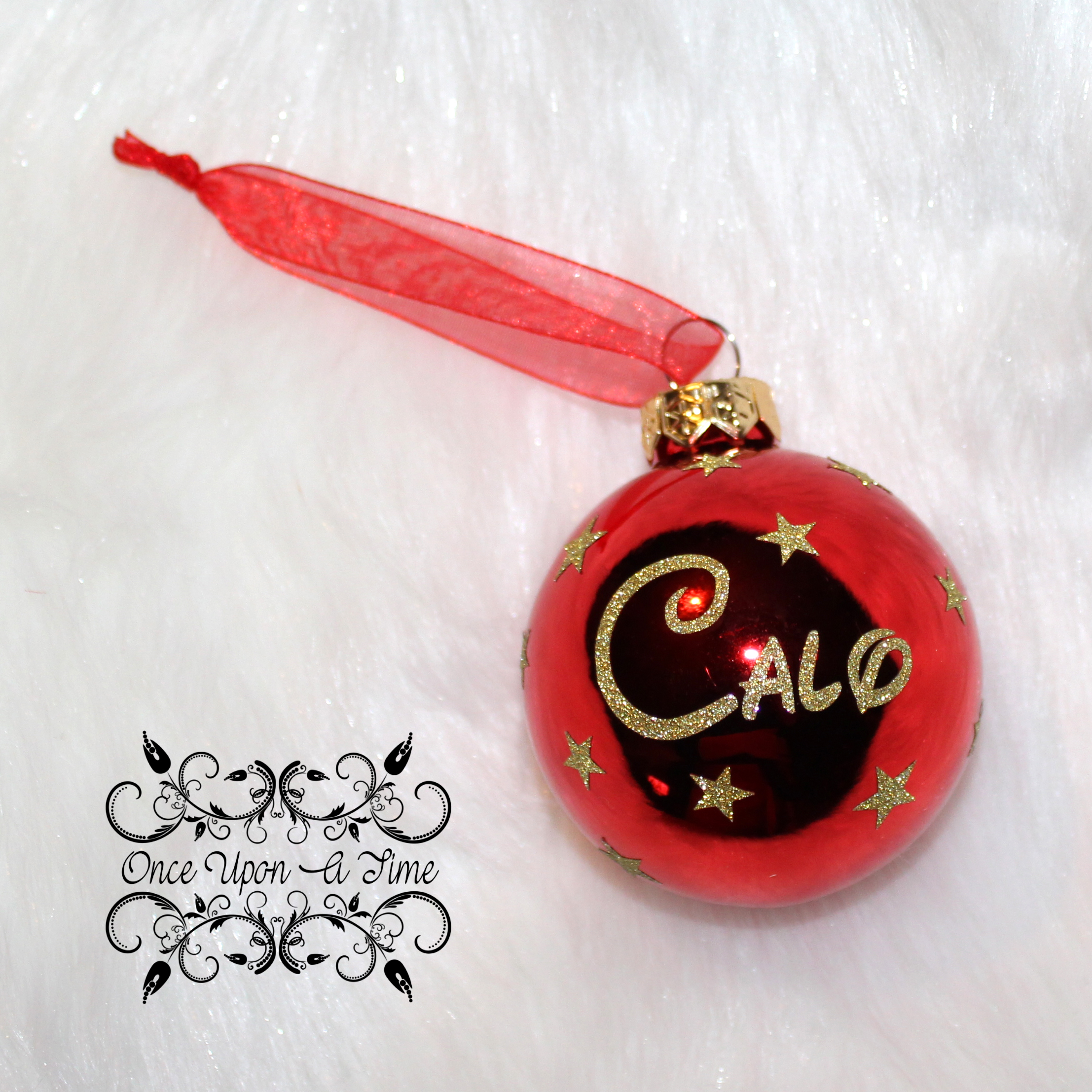 🎄🎅 Boule de Noël - Rouge - Matte ou brillante - Prénom et/ou Mon premier Noël + Prénom 🤶🎄