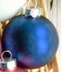 🎄🎅 Boule de Noël - Bleu foncé - Matte ou brillante - Prénom et/ou Mon premier Noël + Prénom 🤶🎄