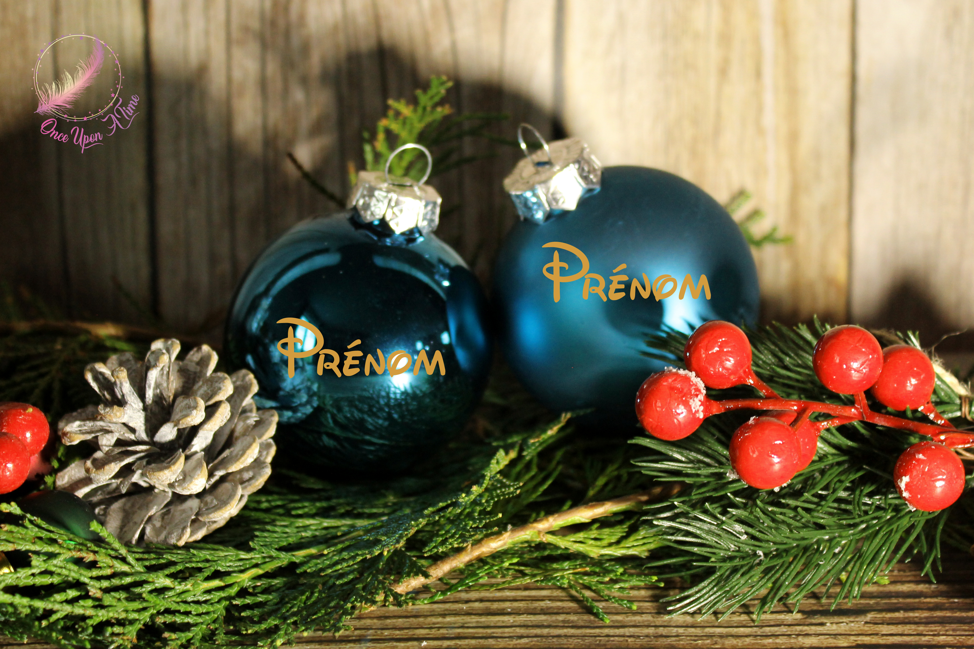 🎄🎅 Boule de Noël - Canard - Matte ou brillante - Prénom et/ou Mon premier Noël + Prénom 🤶🎄