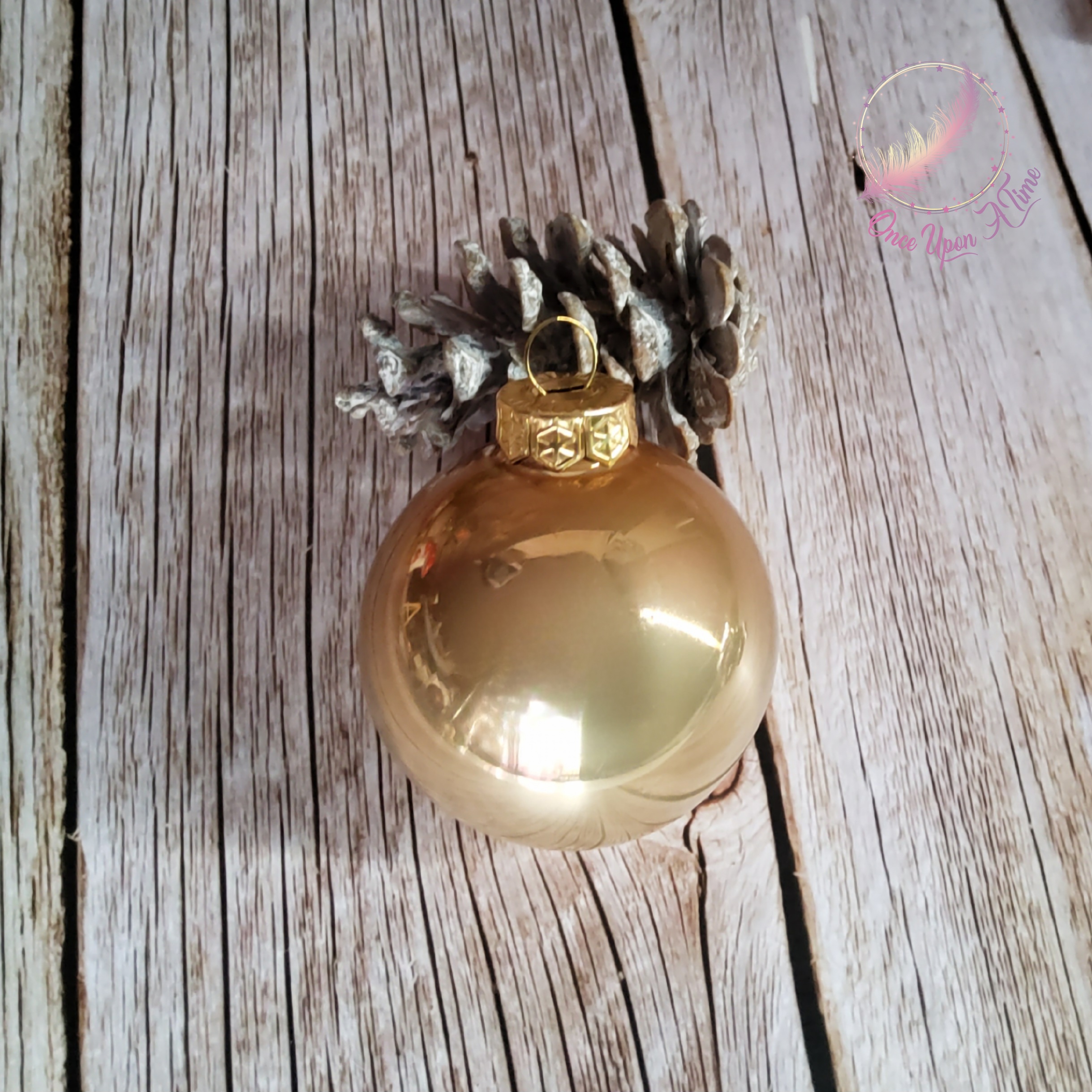 🎄🎅 Boule de Noël - Rose gold - Matte ou brillante - Prénom et/ou Mon premier Noël + Prénom 🤶🎄