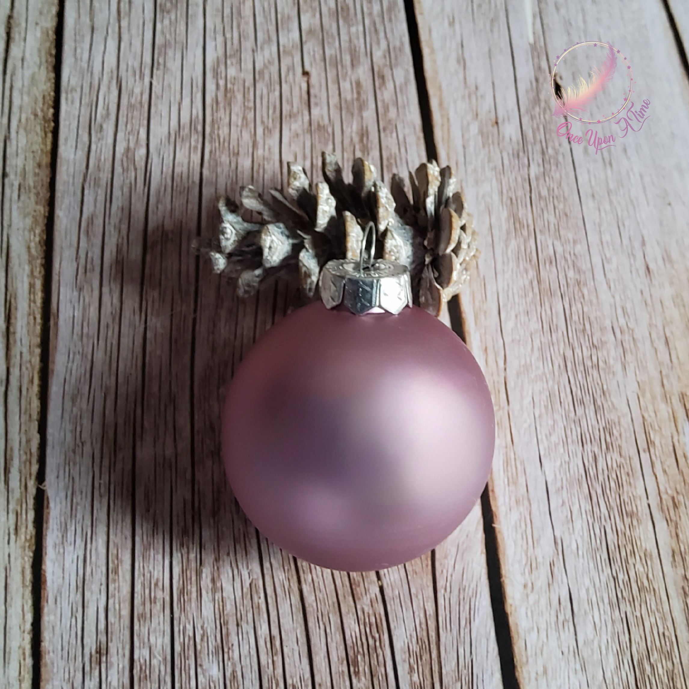 🎄🎅 Boule de Noël - Lilas - Matte ou brillante - Prénom et/ou Mon premier Noël + Prénom 🤶🎄
