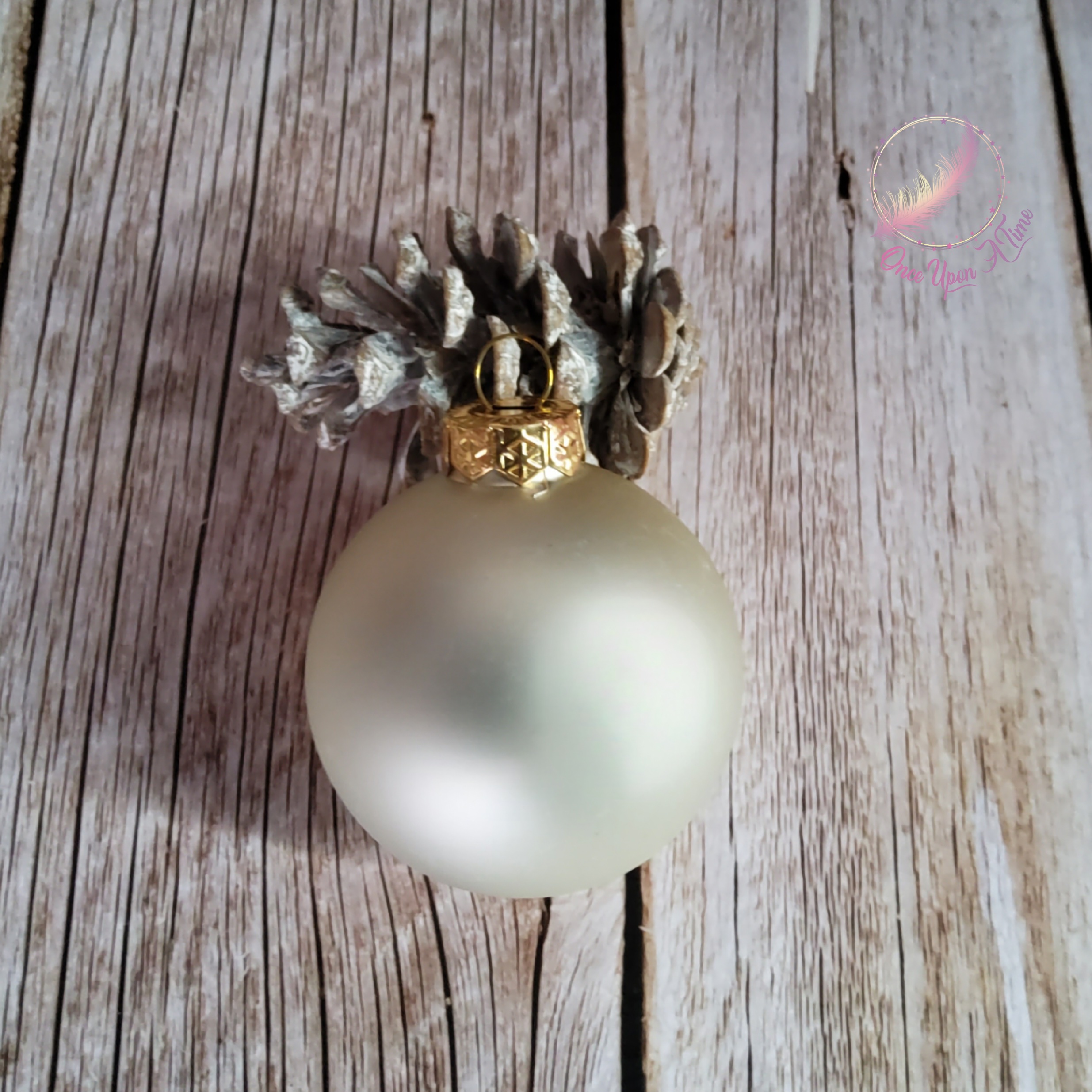 🎄🎅 Boule de Noël - Beige - Matte ou brillante - Prénom et/ou Mon premier Noël + Prénom 🤶🎄