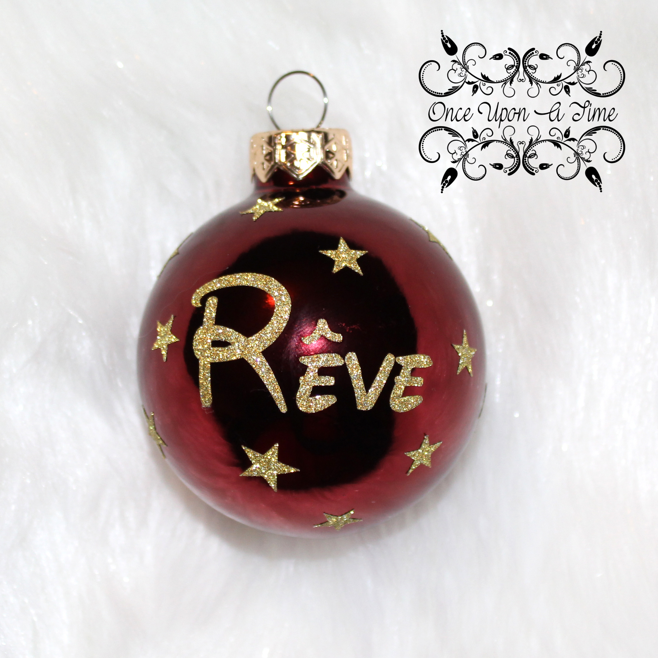 🎄🎅 Boule de Noël - Etoiles - Avec un mot 🤶🎄