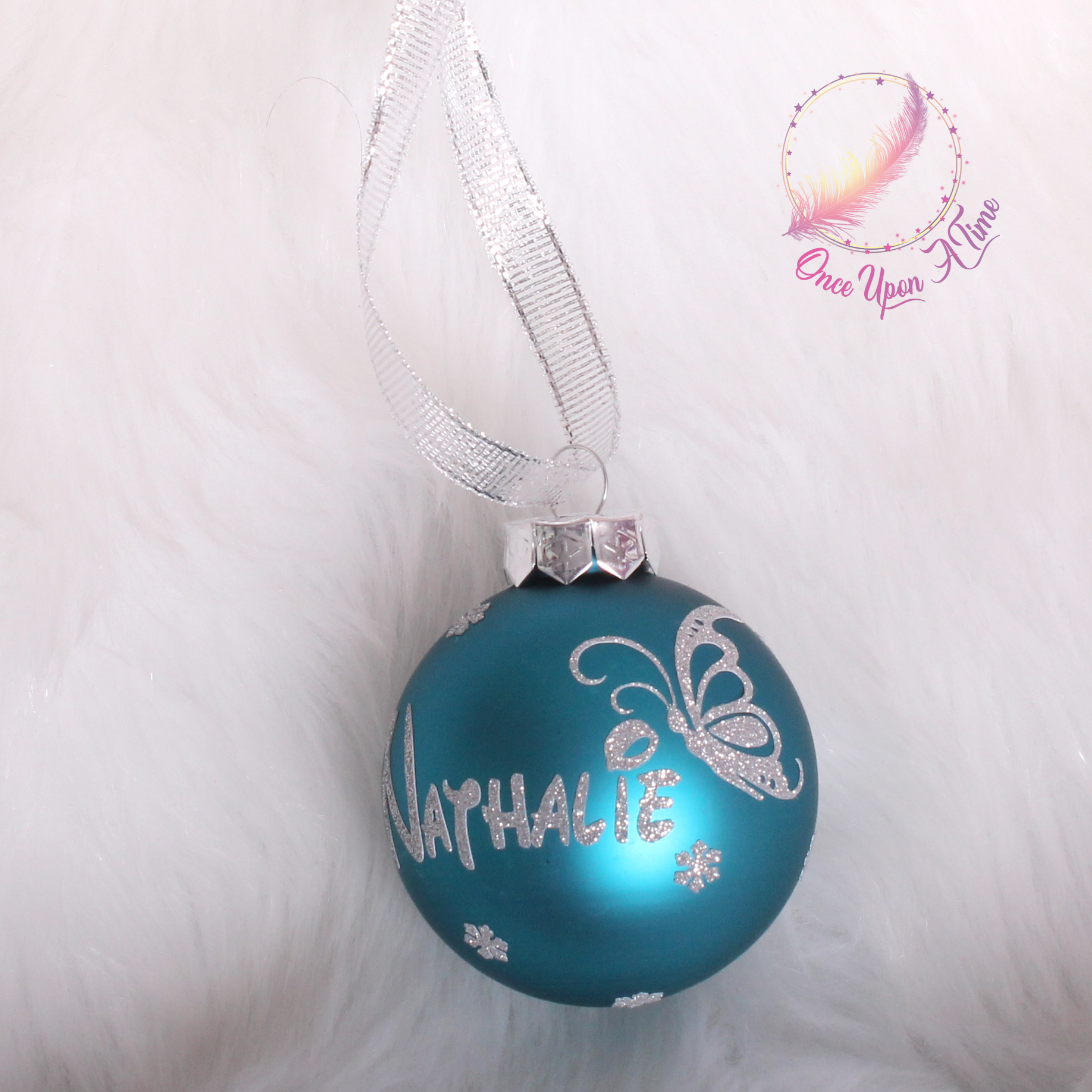 🎄🎅 Boule de Noël - Etoiles - Avec un dessin🤶🎄