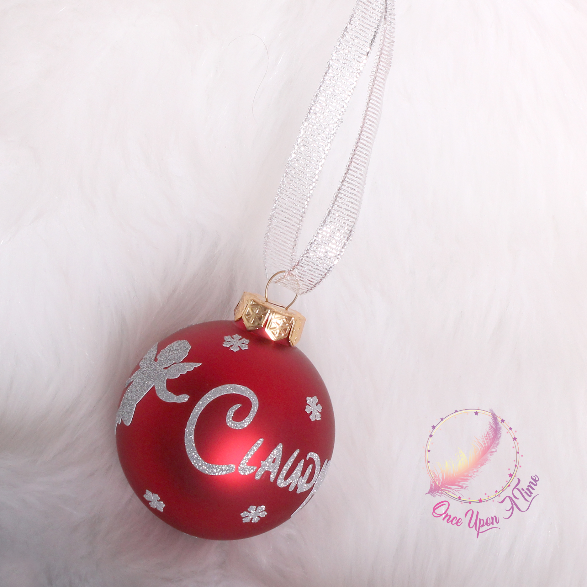 🎄🎅 Boule de Noël - Etoiles - Avec un dessin🤶🎄
