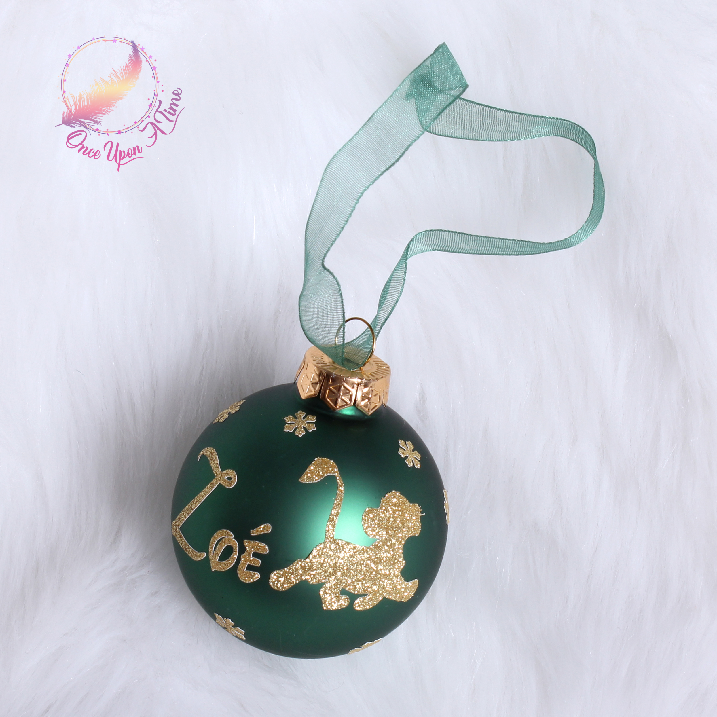 🎄🎅 Boule de Noël - Flocons - Avec un dessin - Disney 🤶🎄