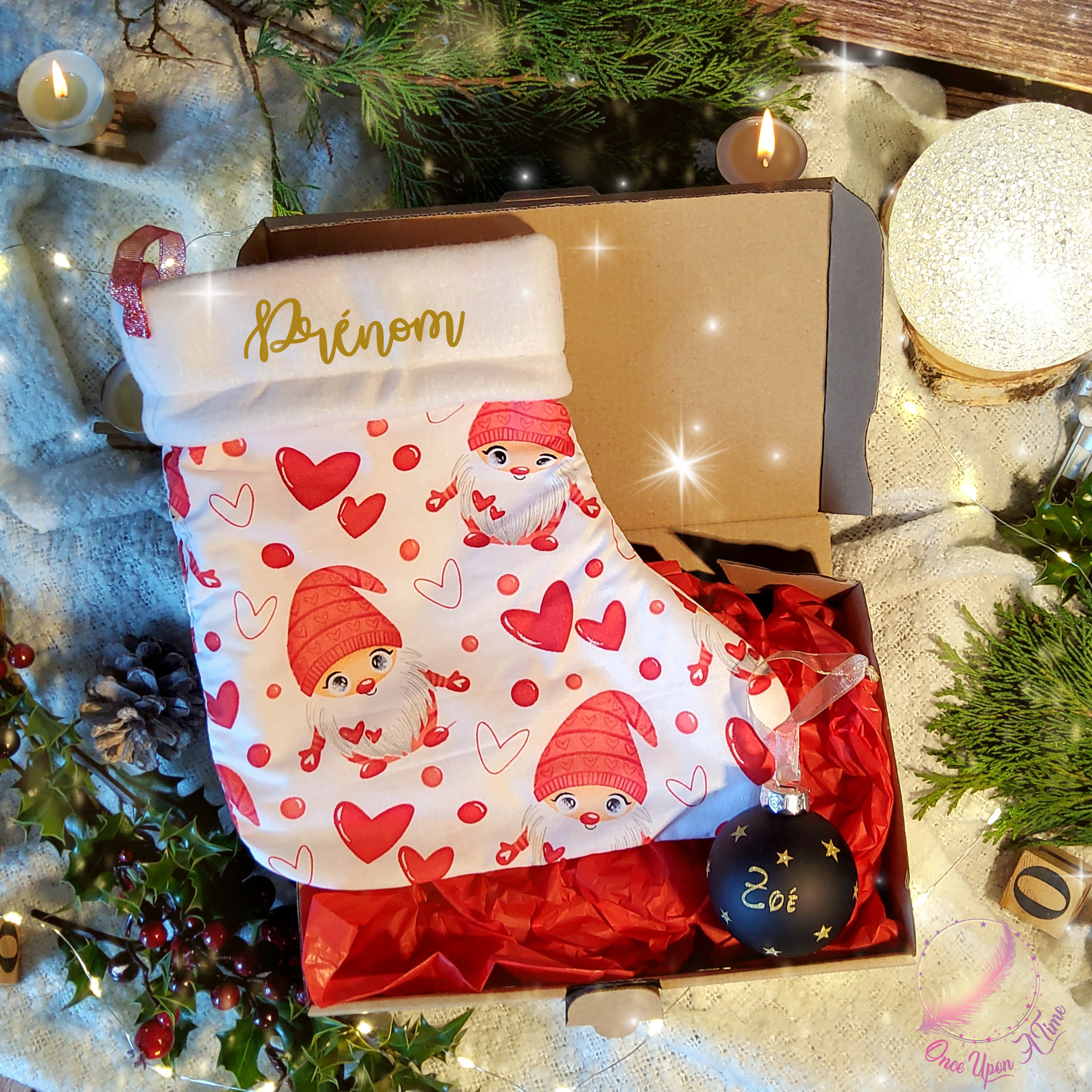 đđ
Coffret - Chaussette de NoĂ«l et boule de NoĂ«l - Gnomes amourexđ€¶đ