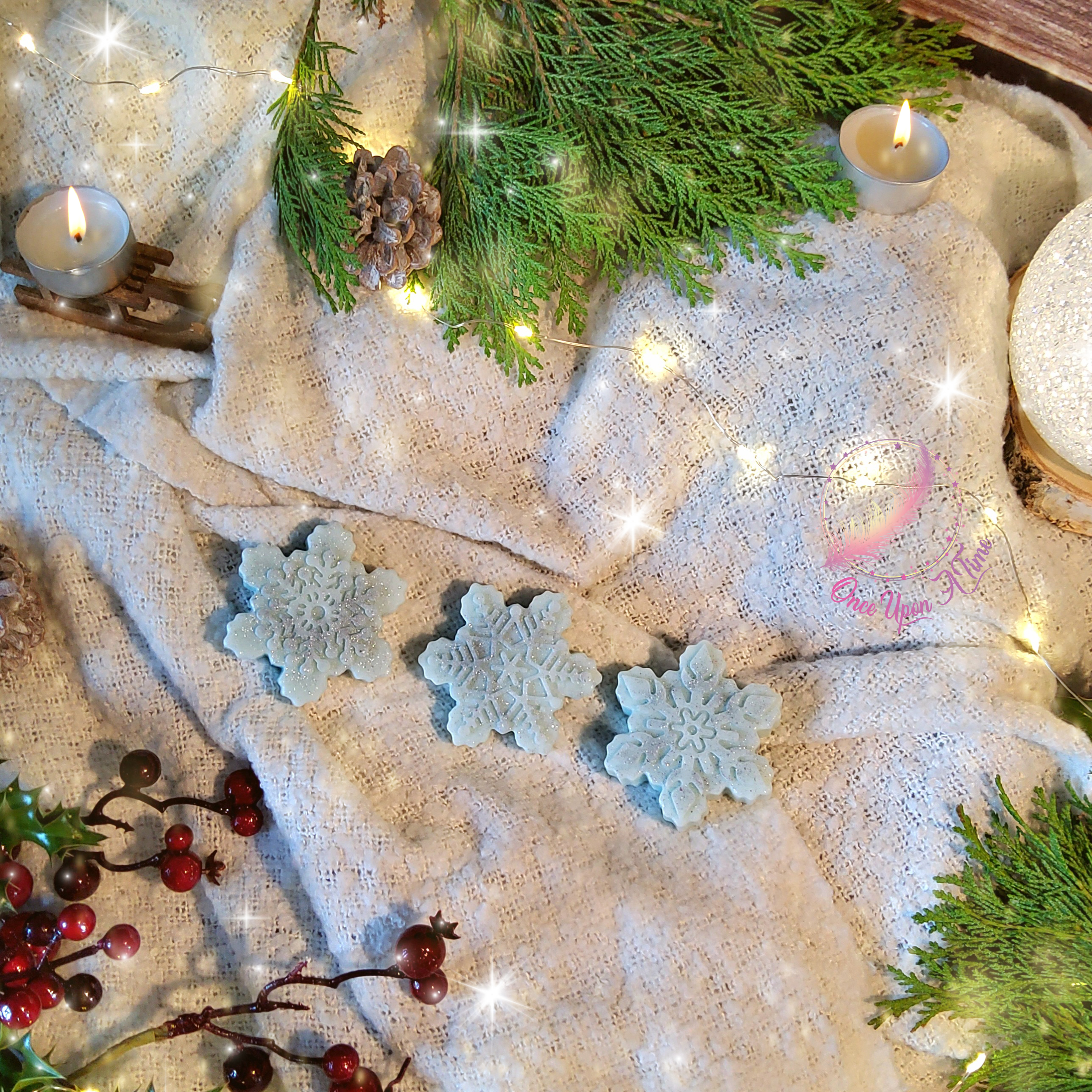 đđ Ensemble "Les trois flocons de NoĂ«l" - Senteur surprise de NoĂ«l đđ