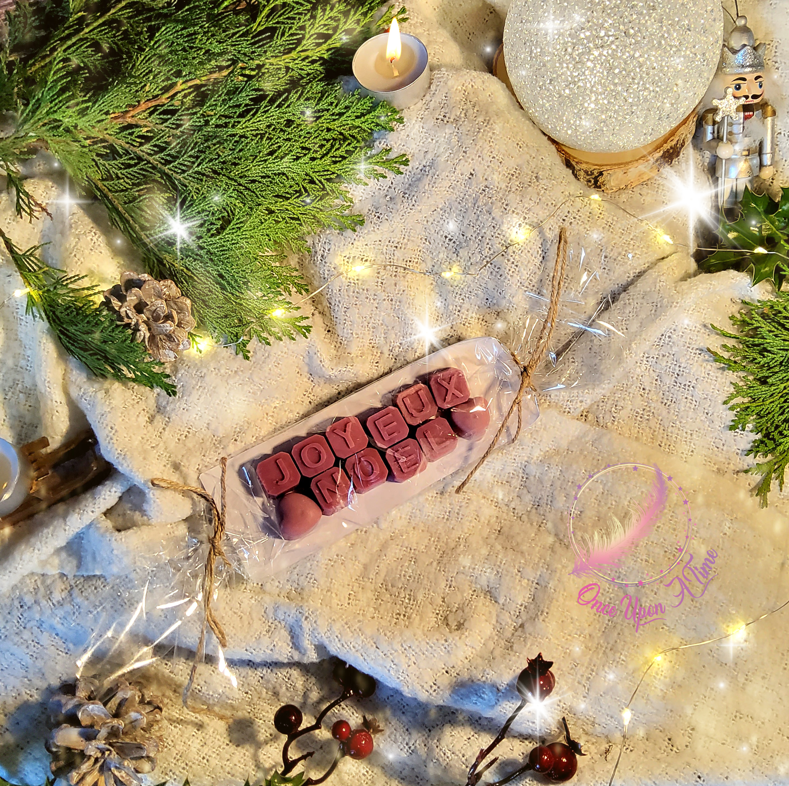 🎄🍭 12 mini-fondants parfumés "Joyeux Noël" - Senteurs surprises de Noël et d'hiver 🍭🎄