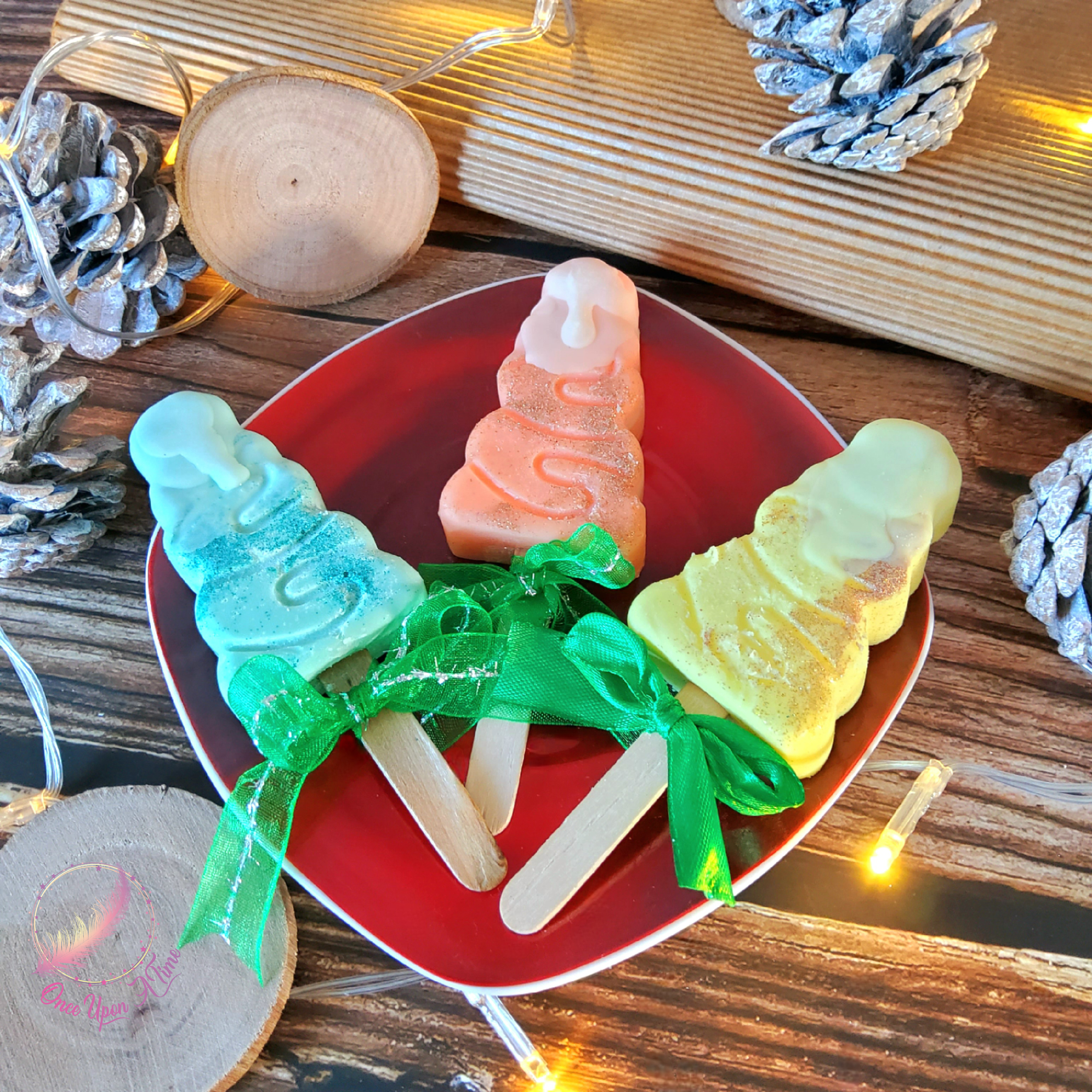 🎄🍭 Fondant glace parfumée  - Menthe & basilic OU délice gourmand OU mûre myrtille 🍭🎄