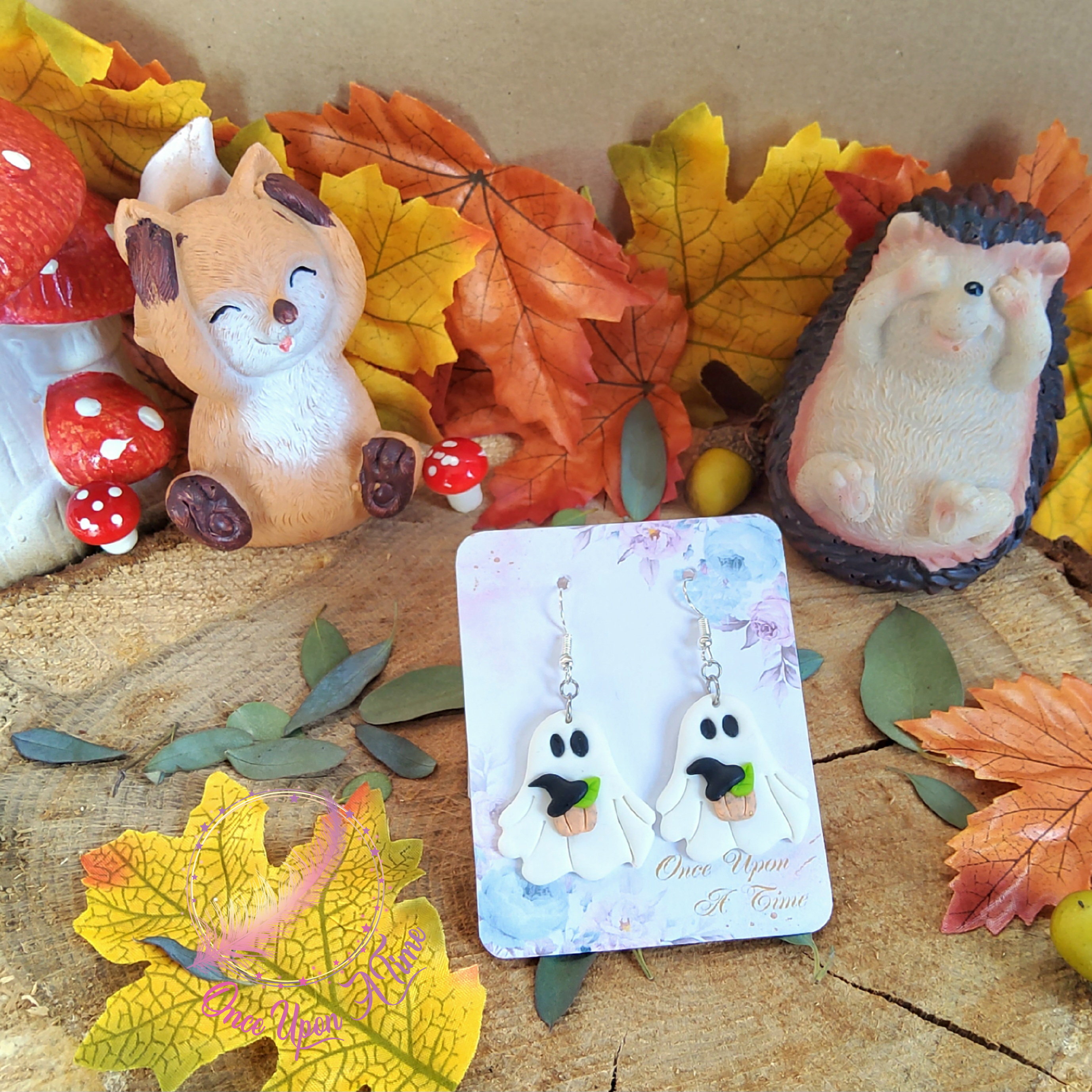 👻🎃 Boucles d'oreilles - Fantômes 🎃👻