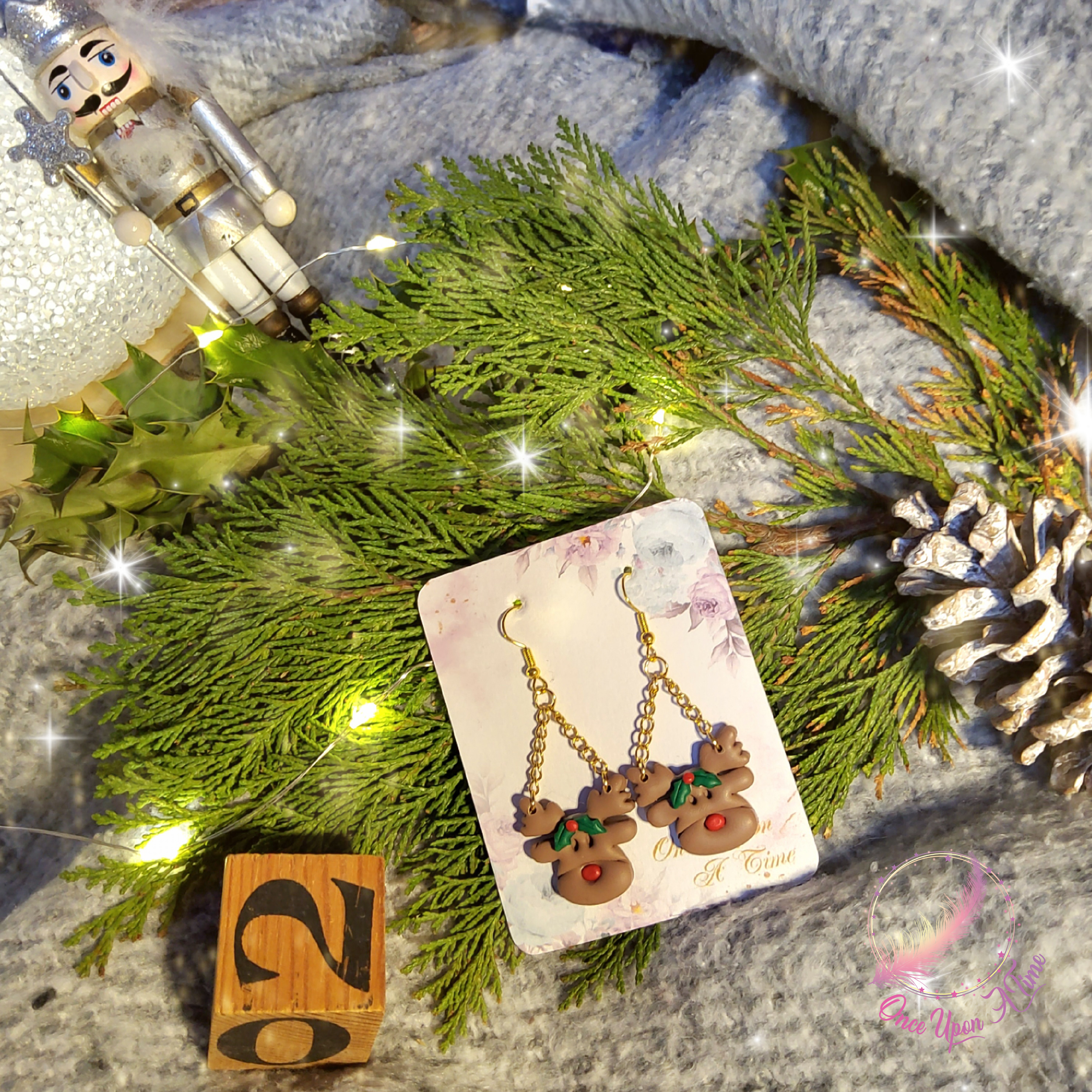🎅🎄 Boucles d'oreilles - Renne de Noël 🎄🎅